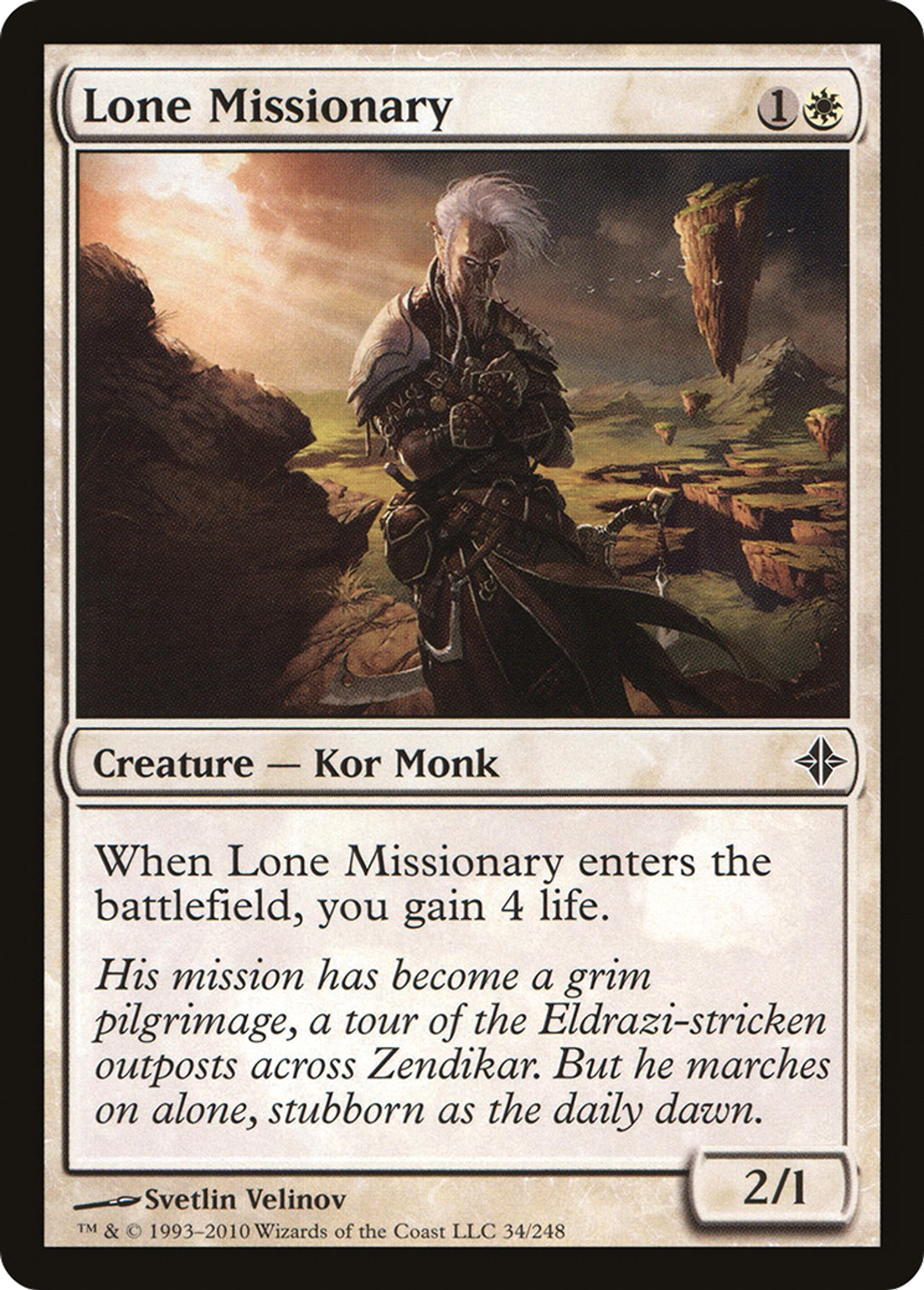 Lone Missionary — Rise of the Eldrazi — Magic: The Gathering