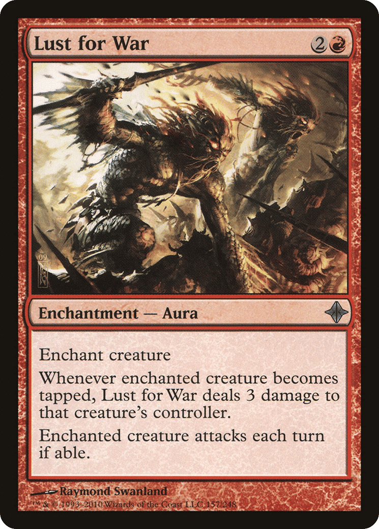 Lust for War — Rise of the Eldrazi — Magic: The Gathering
