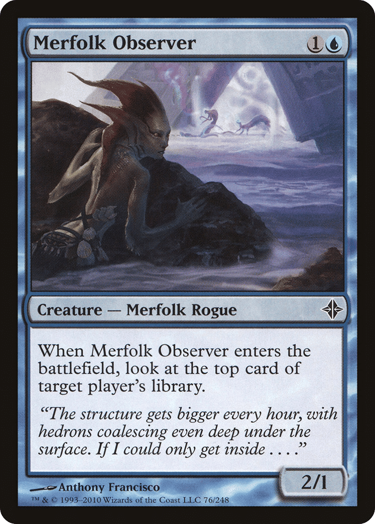 Merfolk Observer — Rise of the Eldrazi — Magic: The Gathering