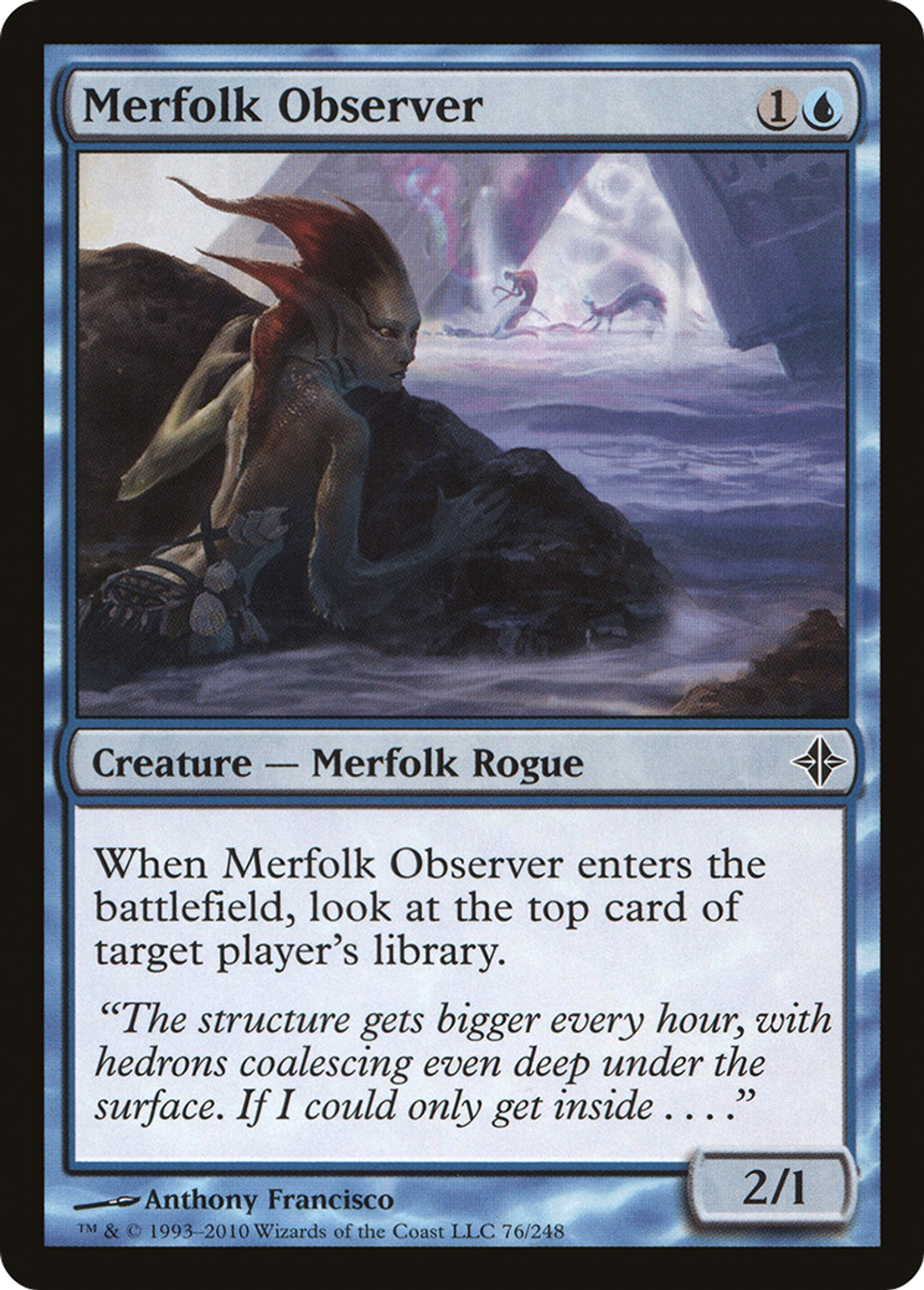 Merfolk Observer — Rise of the Eldrazi — Magic: The Gathering
