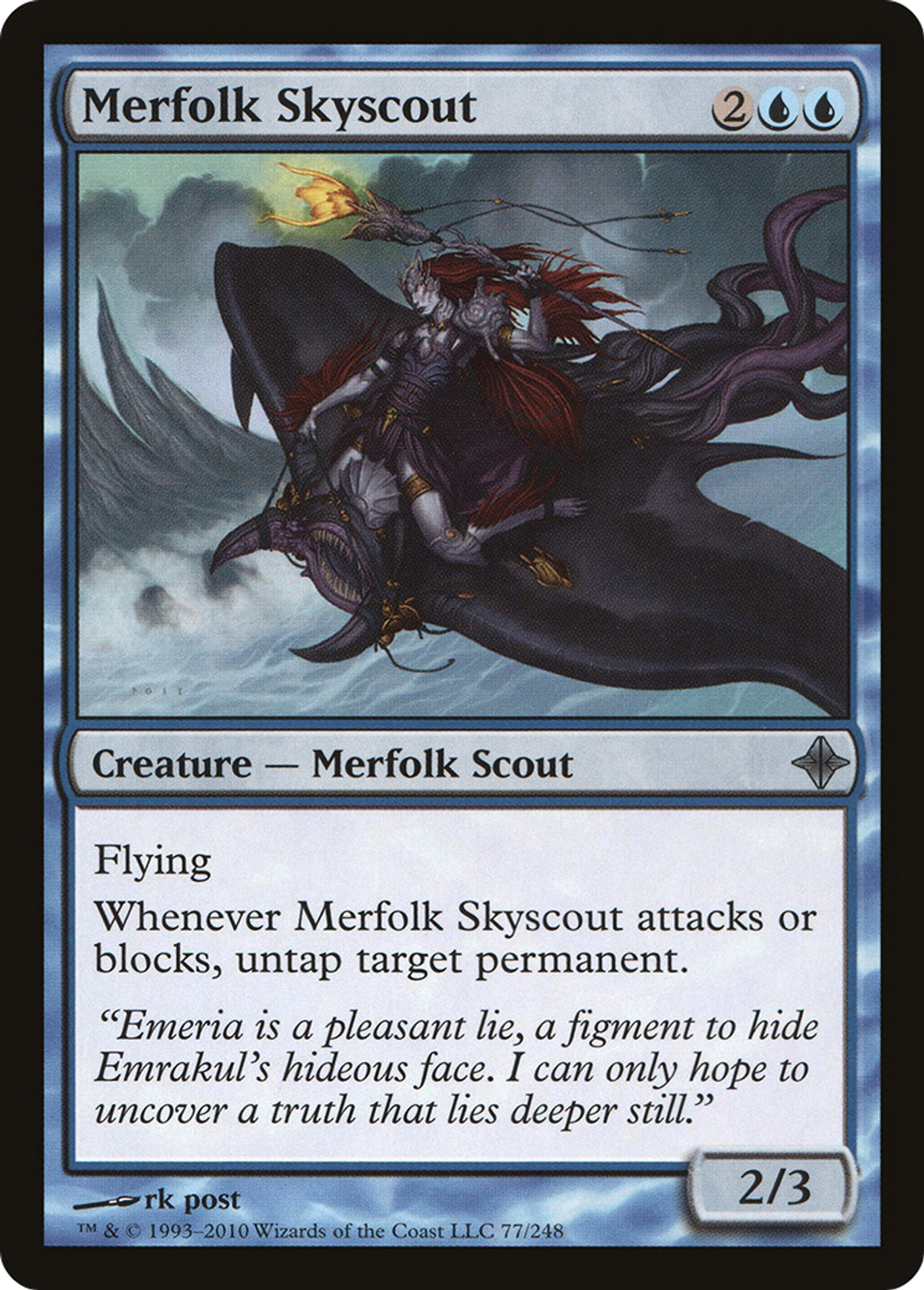 Merfolk Skyscout — Rise of the Eldrazi — Magic: The Gathering