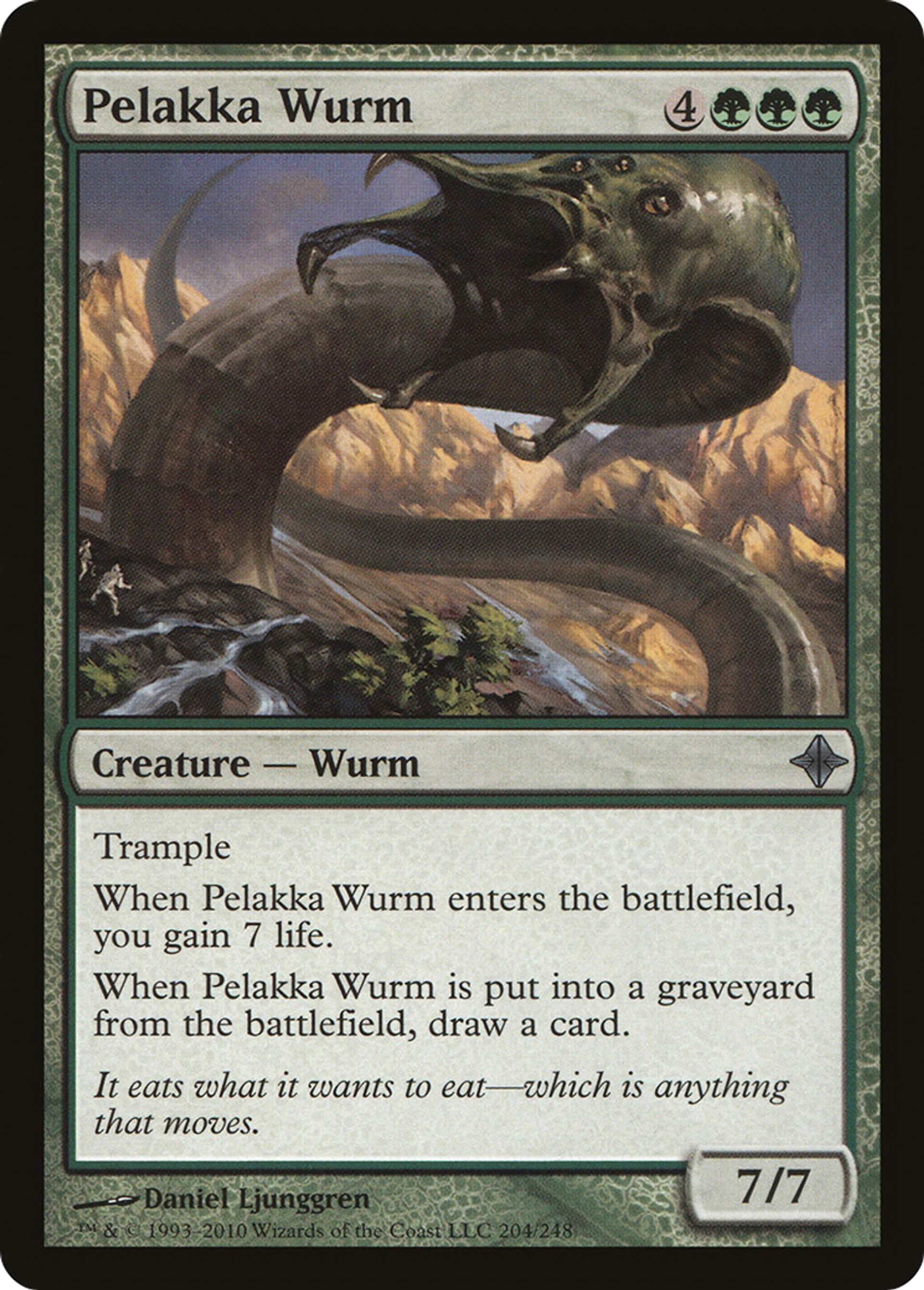 Pelakka Wurm — Rise of the Eldrazi — Magic: The Gathering