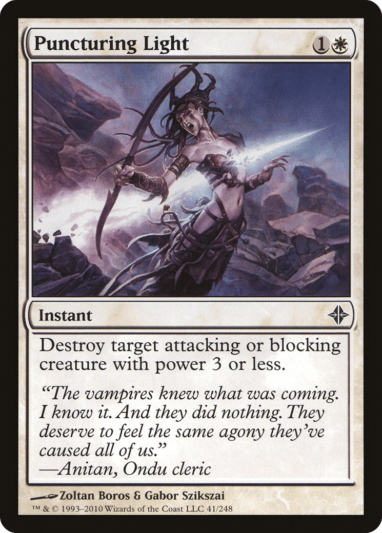Puncturing Light — Rise of the Eldrazi — Magic: The Gathering