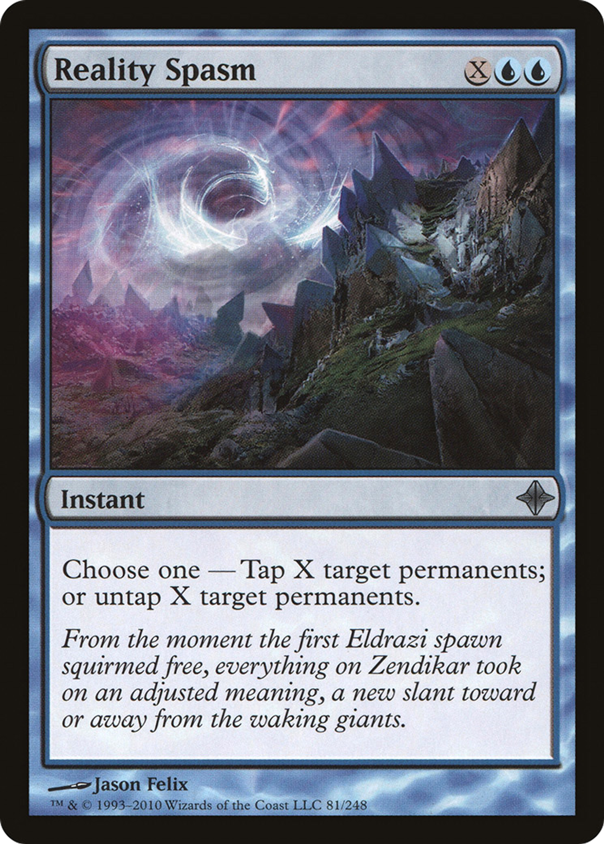 Spasme de réalité — Rise of the Eldrazi — Magic: The Gathering