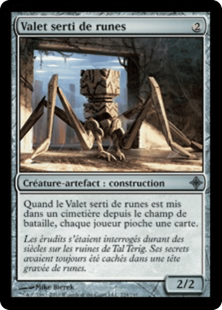Valet serti de runes — Rise of the Eldrazi — Magic: The Gathering