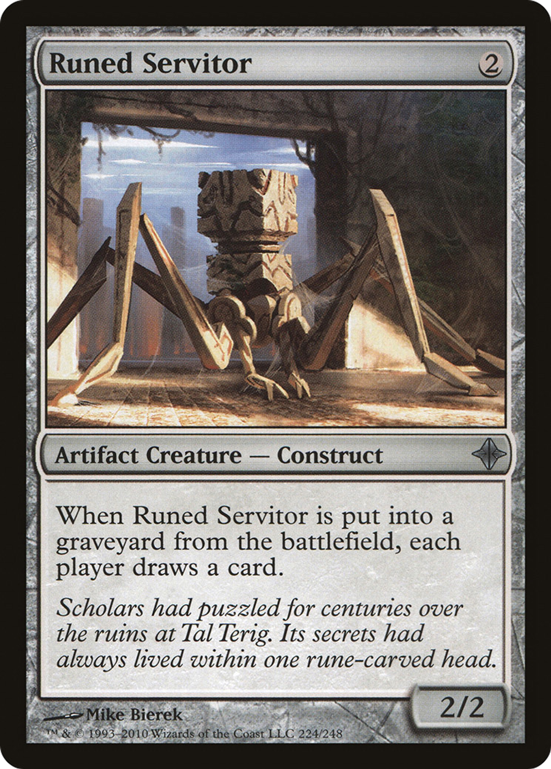 Runed Servitor — Rise of the Eldrazi — Magic: The Gathering
