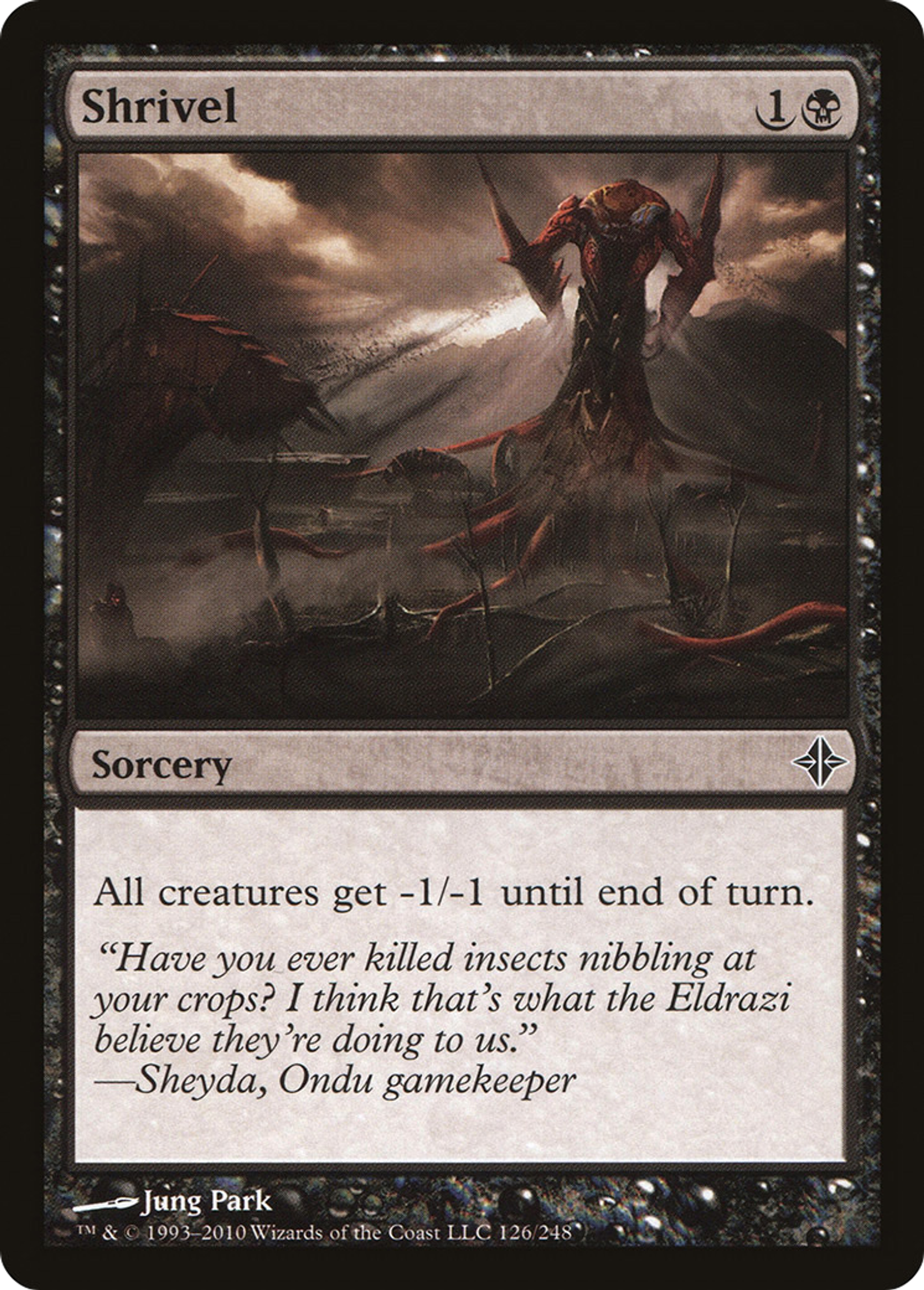 Shrivel — Rise of the Eldrazi — Magic: The Gathering