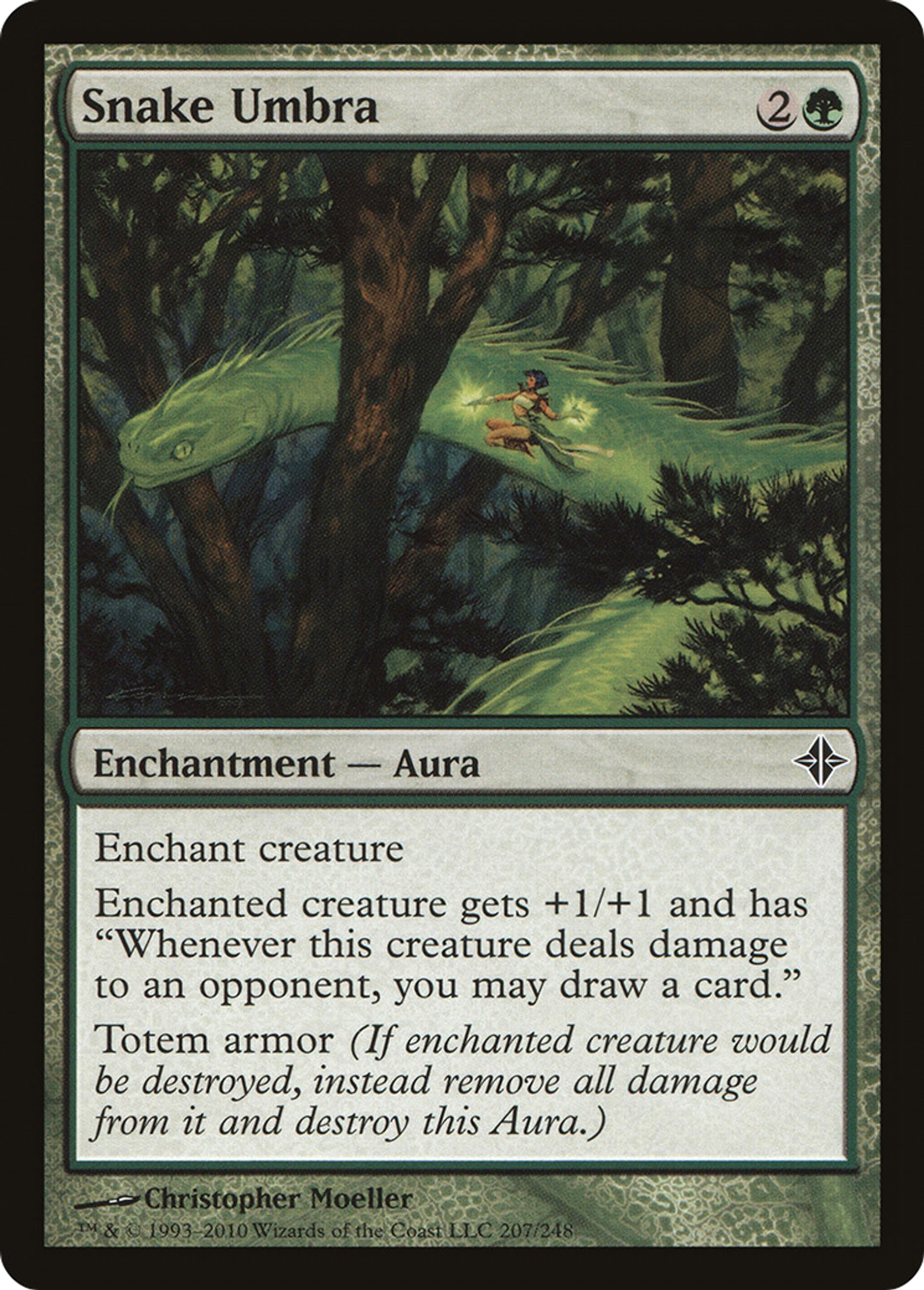 Snake Umbra — Rise of the Eldrazi — Magic: The Gathering