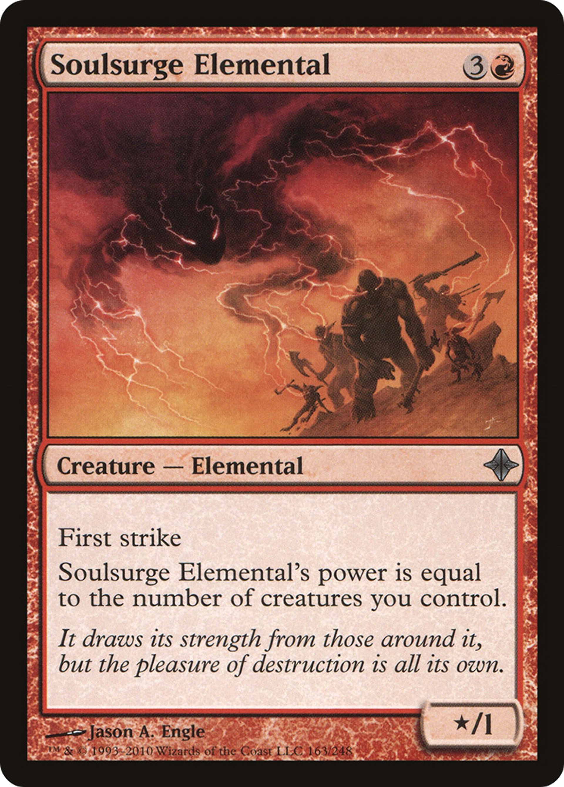 Soulsurge Elemental — Rise of the Eldrazi — Magic: The Gathering