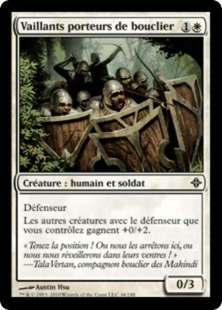 Vaillants porteurs de bouclier — Rise of the Eldrazi — Magic: The Gathering