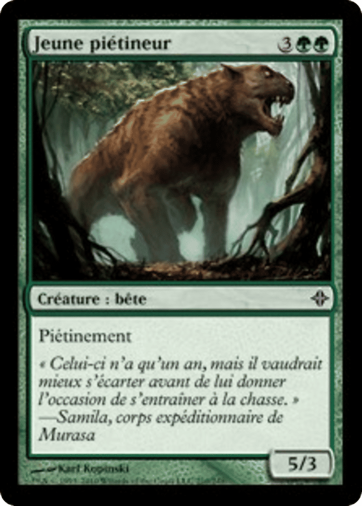 Jeune piétineur — Rise of the Eldrazi — Magic: The Gathering
