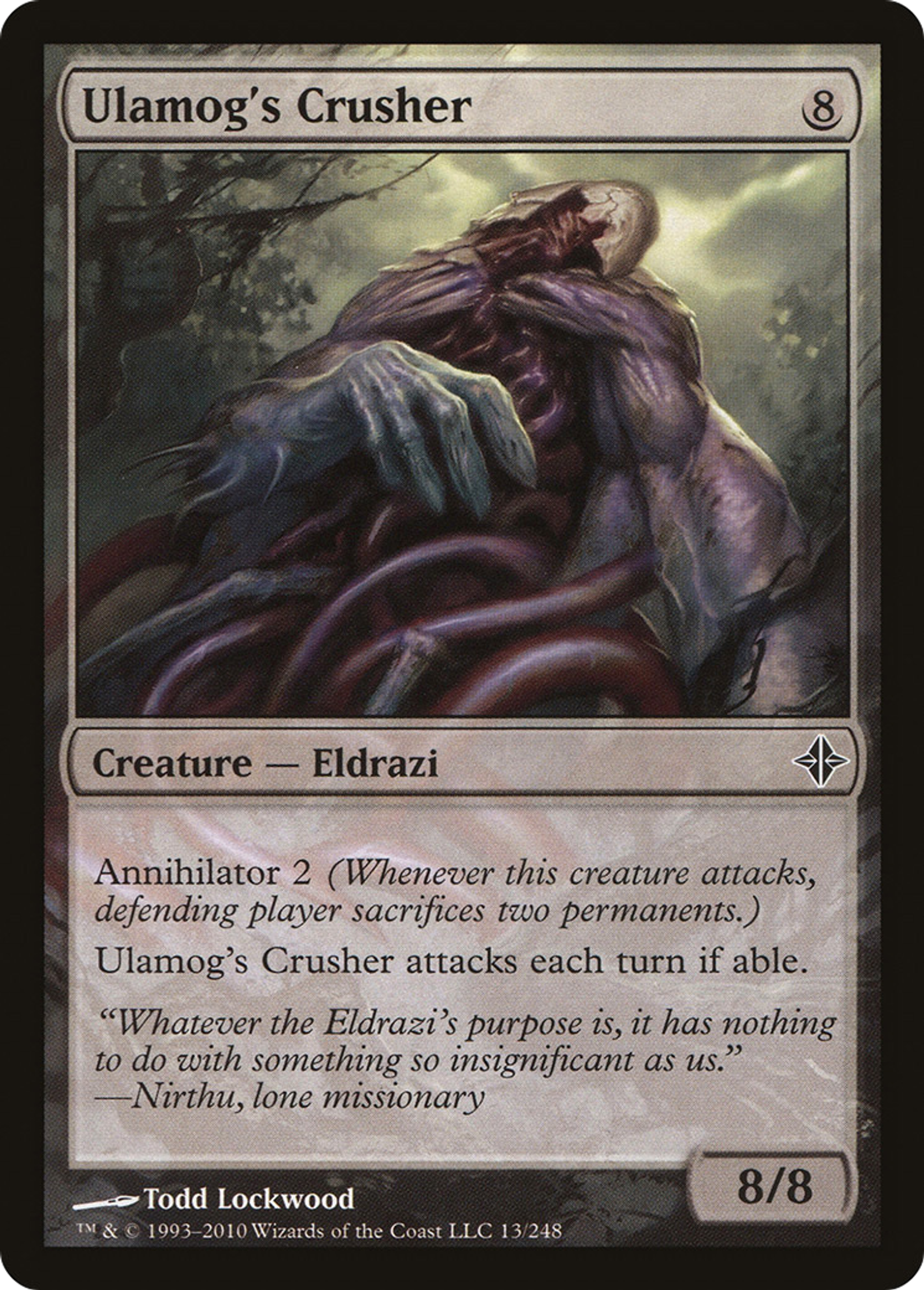 Ulamog's Crusher — Rise of the Eldrazi — Magic: The Gathering
