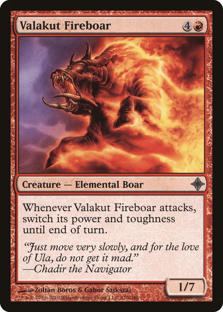 Valakut Fireboar — Rise of the Eldrazi — Magic: The Gathering