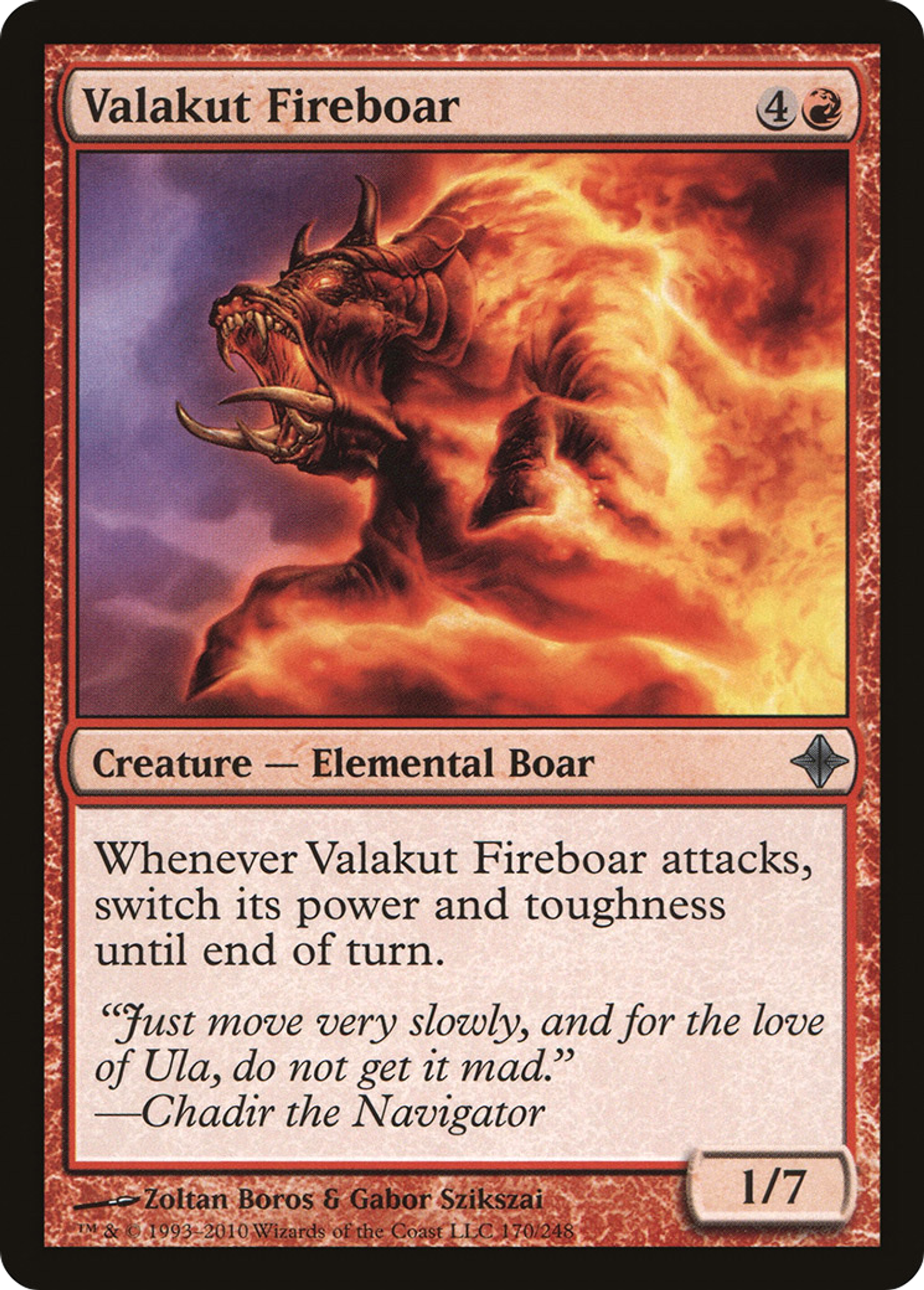 Valakut Fireboar — Rise of the Eldrazi — Magic: The Gathering