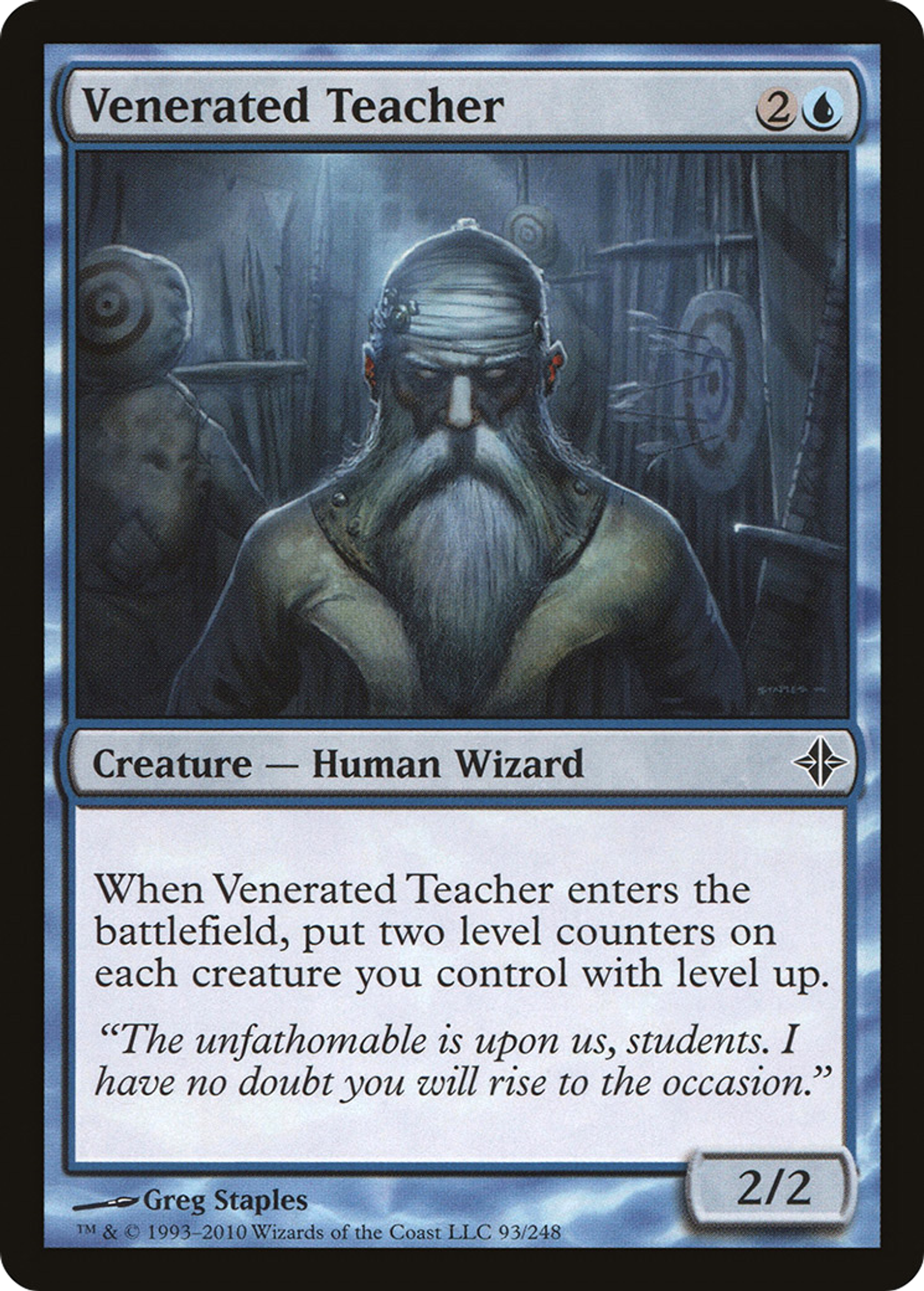 Venerated Teacher — Rise of the Eldrazi — Magic: The Gathering