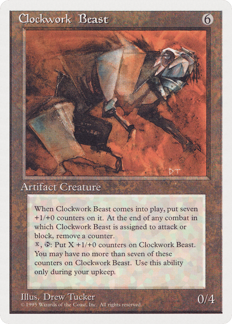 Clockwork Beast — Rivals Quick Start Set — Magic: The Gathering