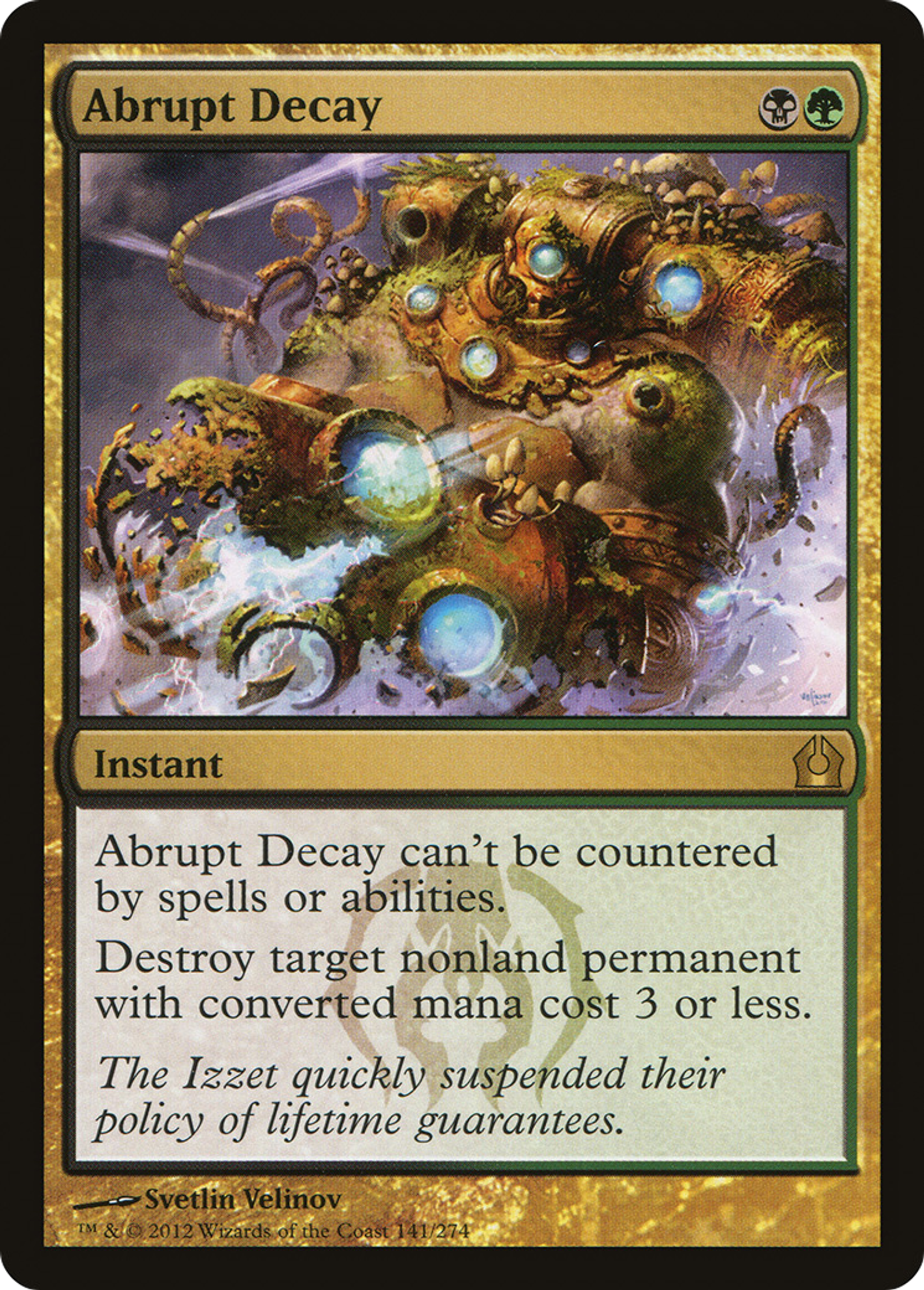Décomposition abrupte — Return to Ravnica — Magic: The Gathering