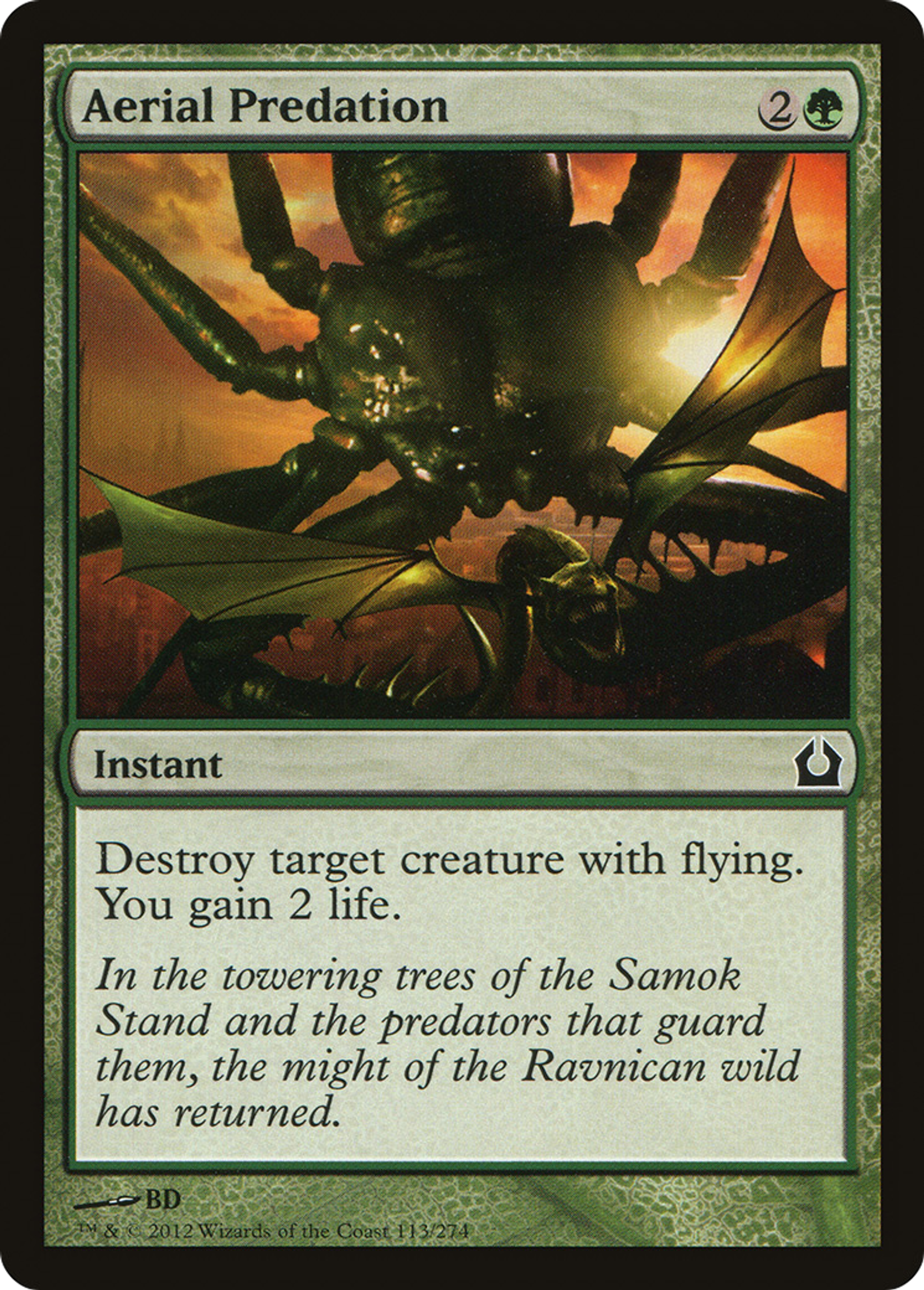 Aerial Predation — Return to Ravnica — Magic: The Gathering