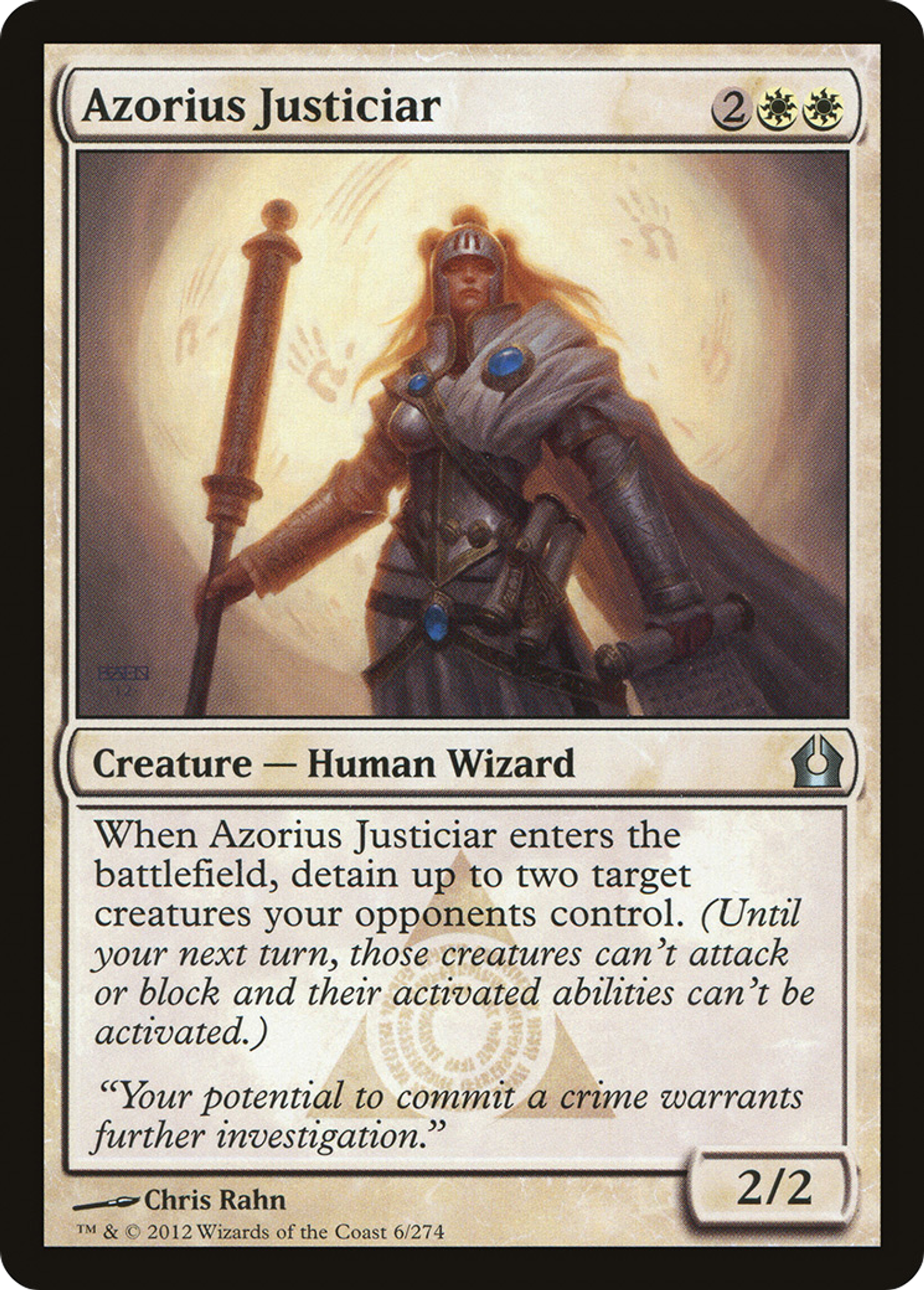 Azorius Justiciar — Return to Ravnica — Magic: The Gathering