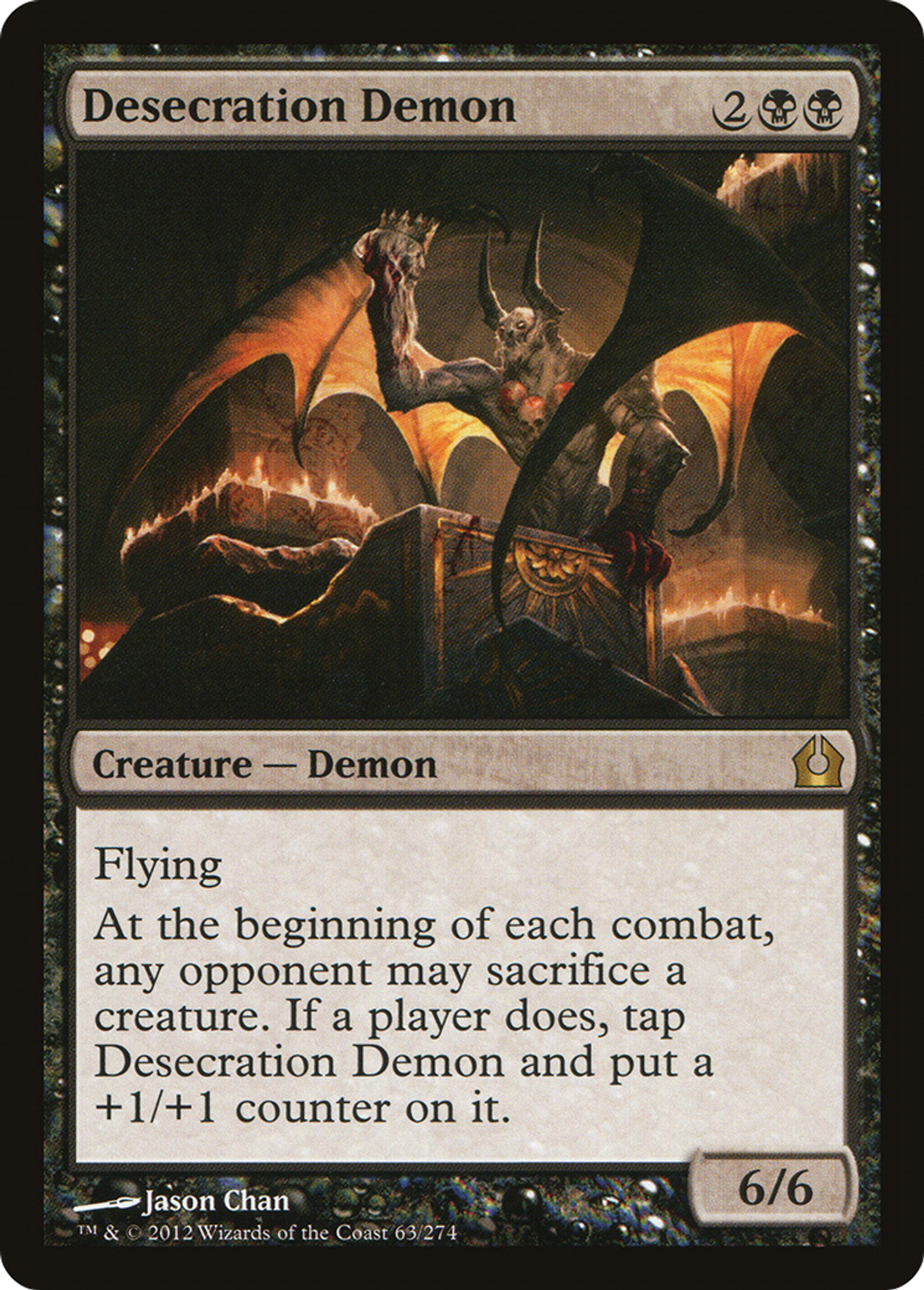 Desecration Demon — Return to Ravnica — Magic: The Gathering