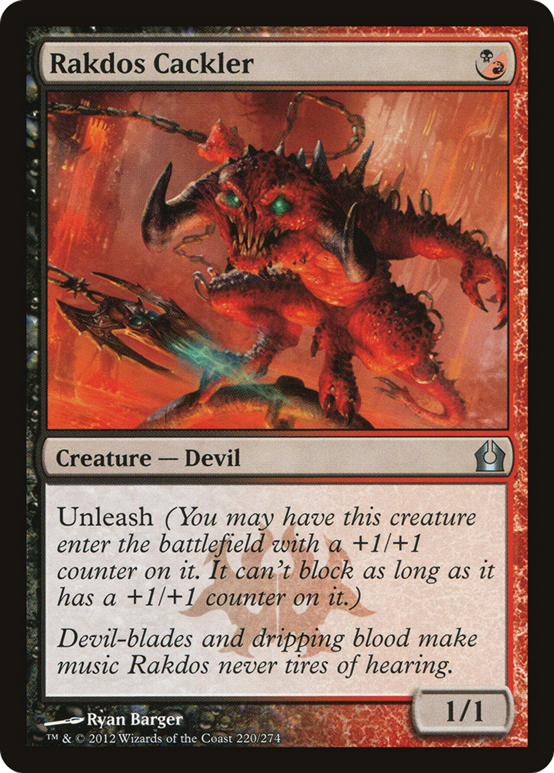 Caqueteur rakdos — Return to Ravnica — Magic: The Gathering