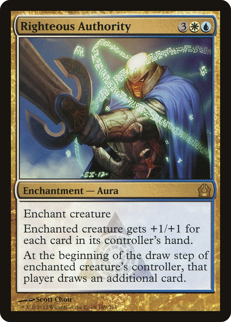 Righteous Authority — Return to Ravnica — Magic: The Gathering