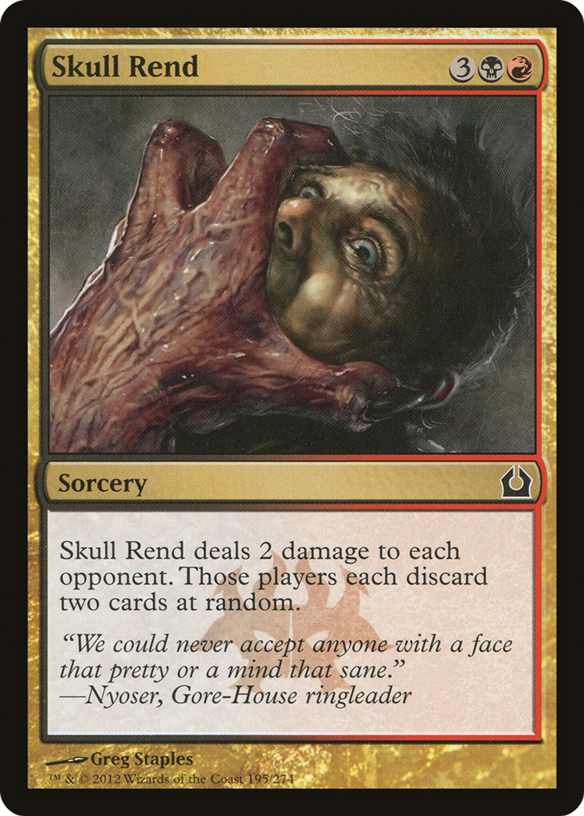 Arrachage de crâne — Return to Ravnica — Magic: The Gathering