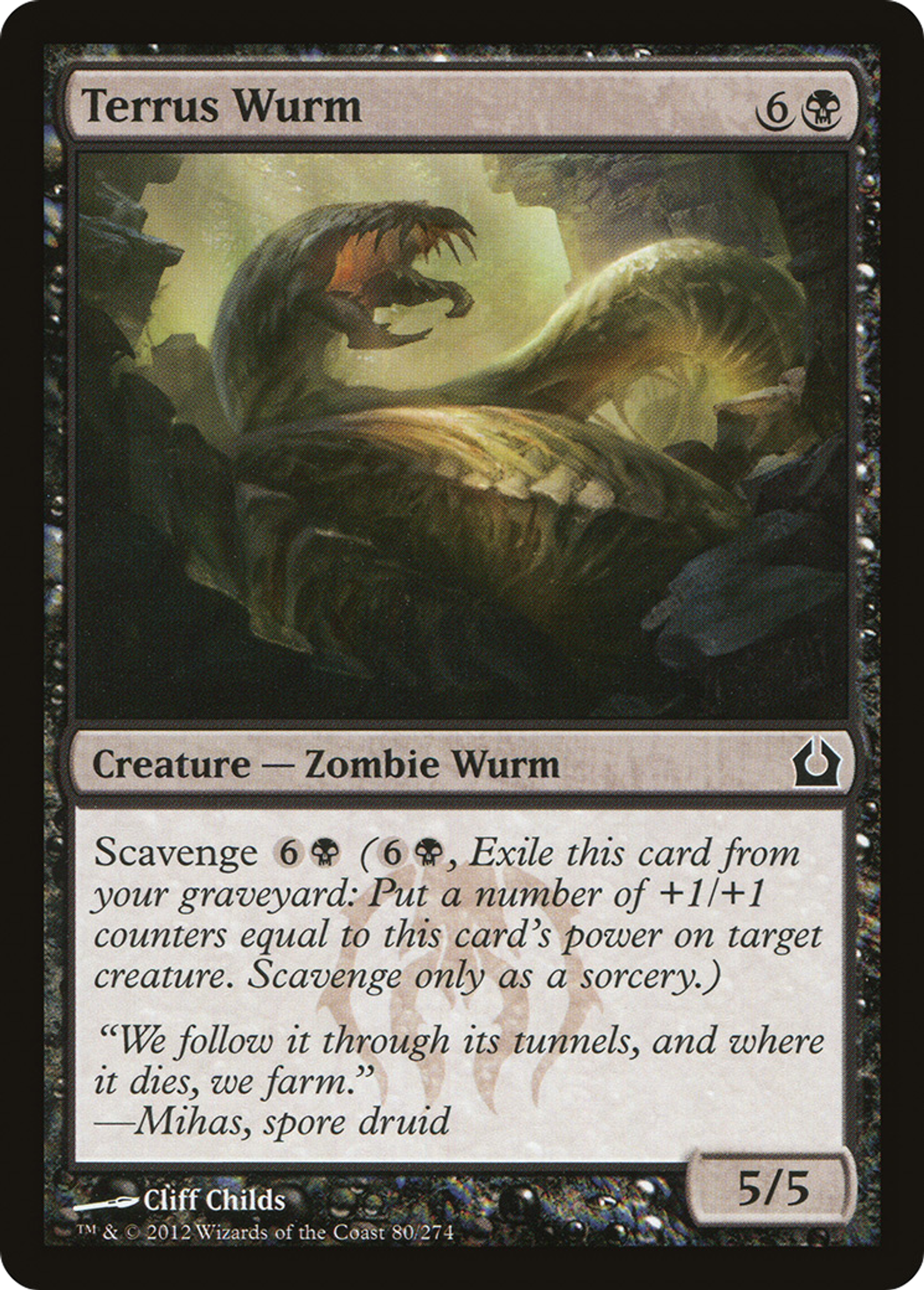 Terrus Wurm — Return to Ravnica — Magic: The Gathering