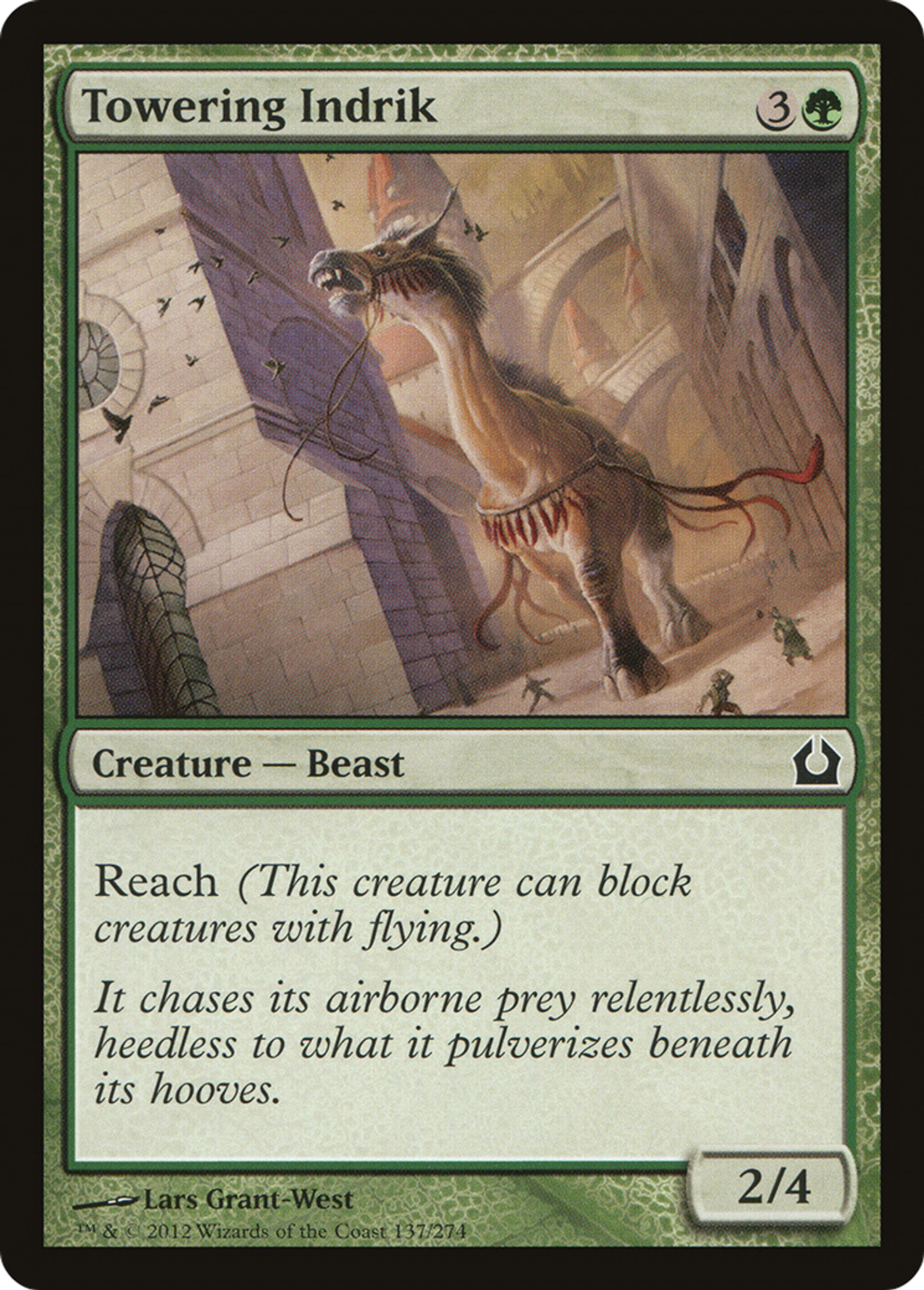 Towering Indrik — Return to Ravnica — Magic: The Gathering