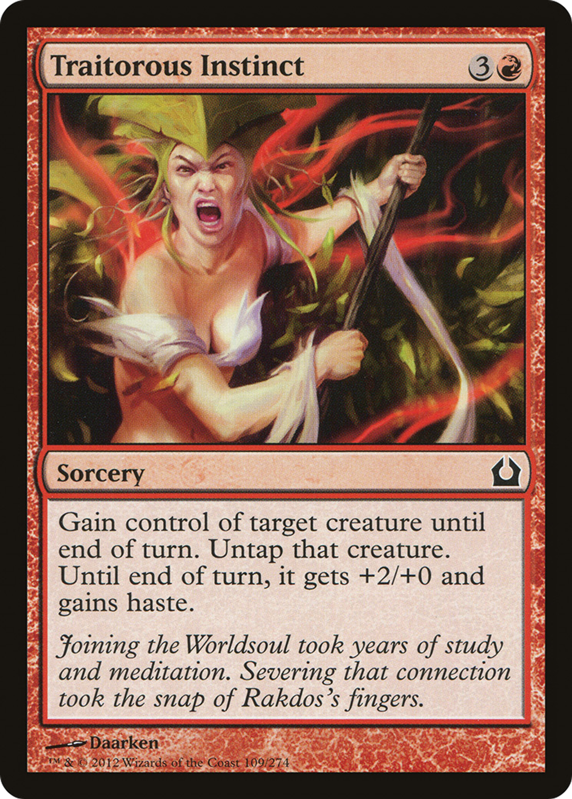 Traitorous Instinct — Return to Ravnica — Magic: The Gathering