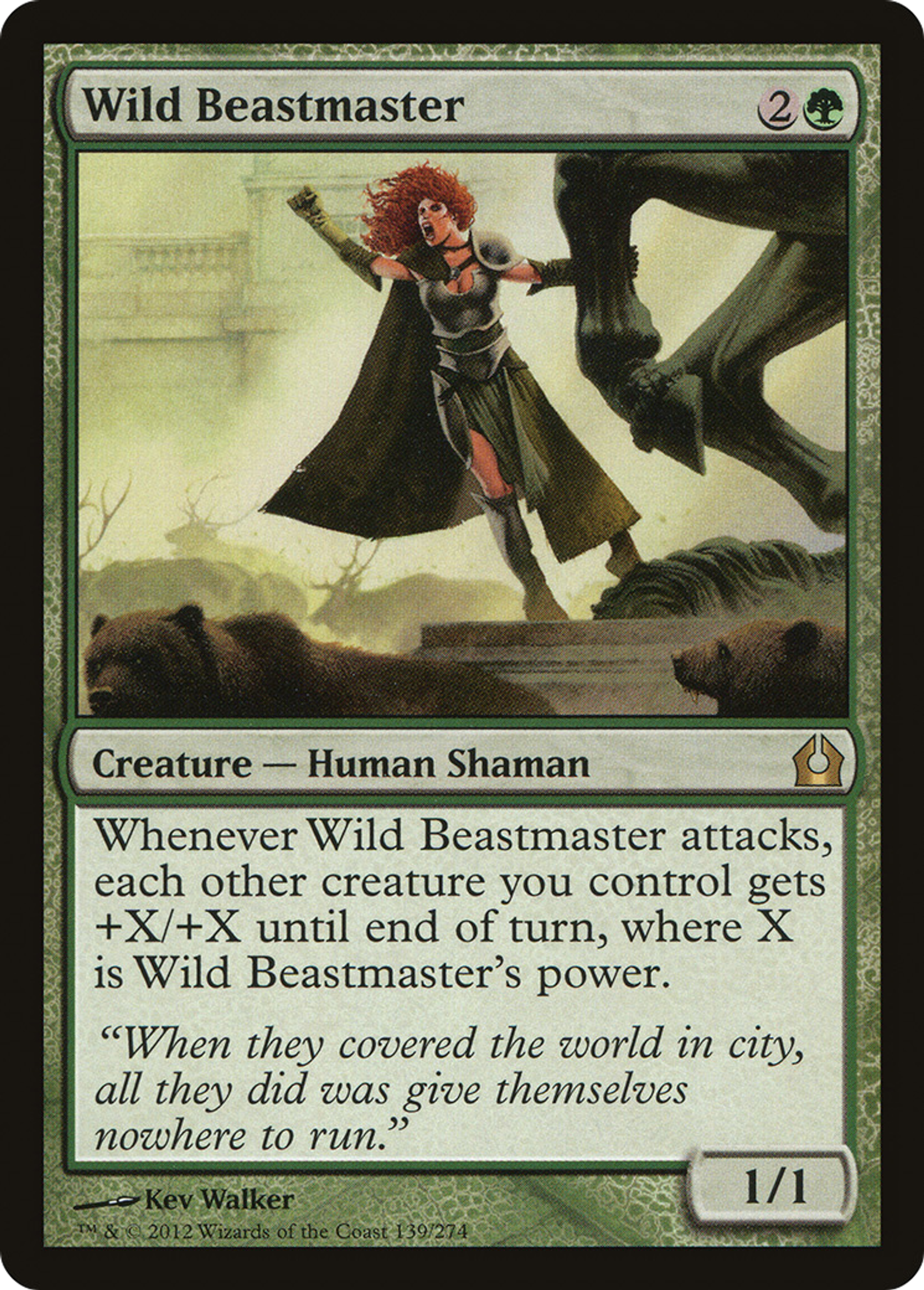 Sauvage maîtresse des bêtes — Return to Ravnica — Magic: The Gathering