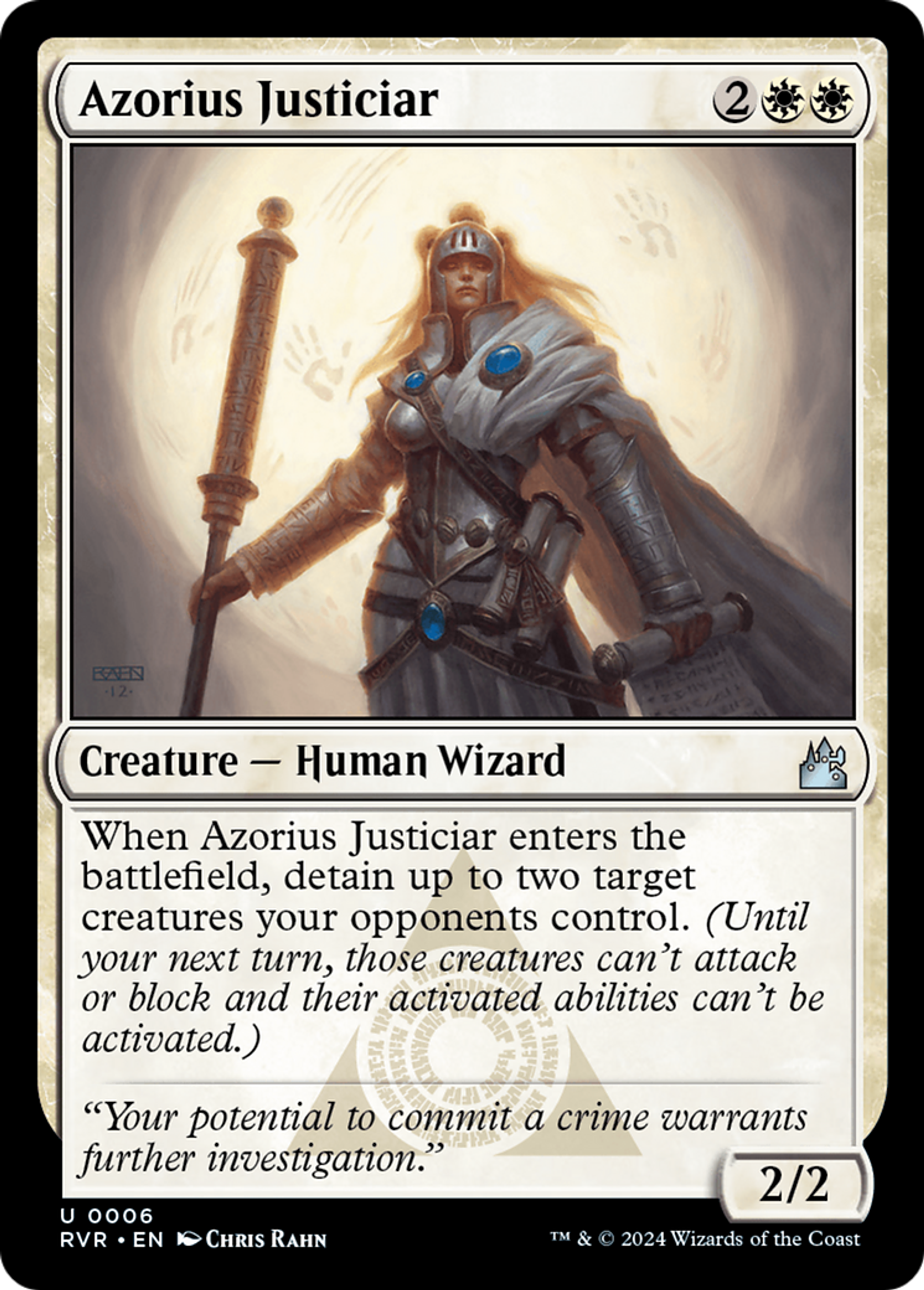Azorius Justiciar — Ravnica Remastered — Magic: The Gathering