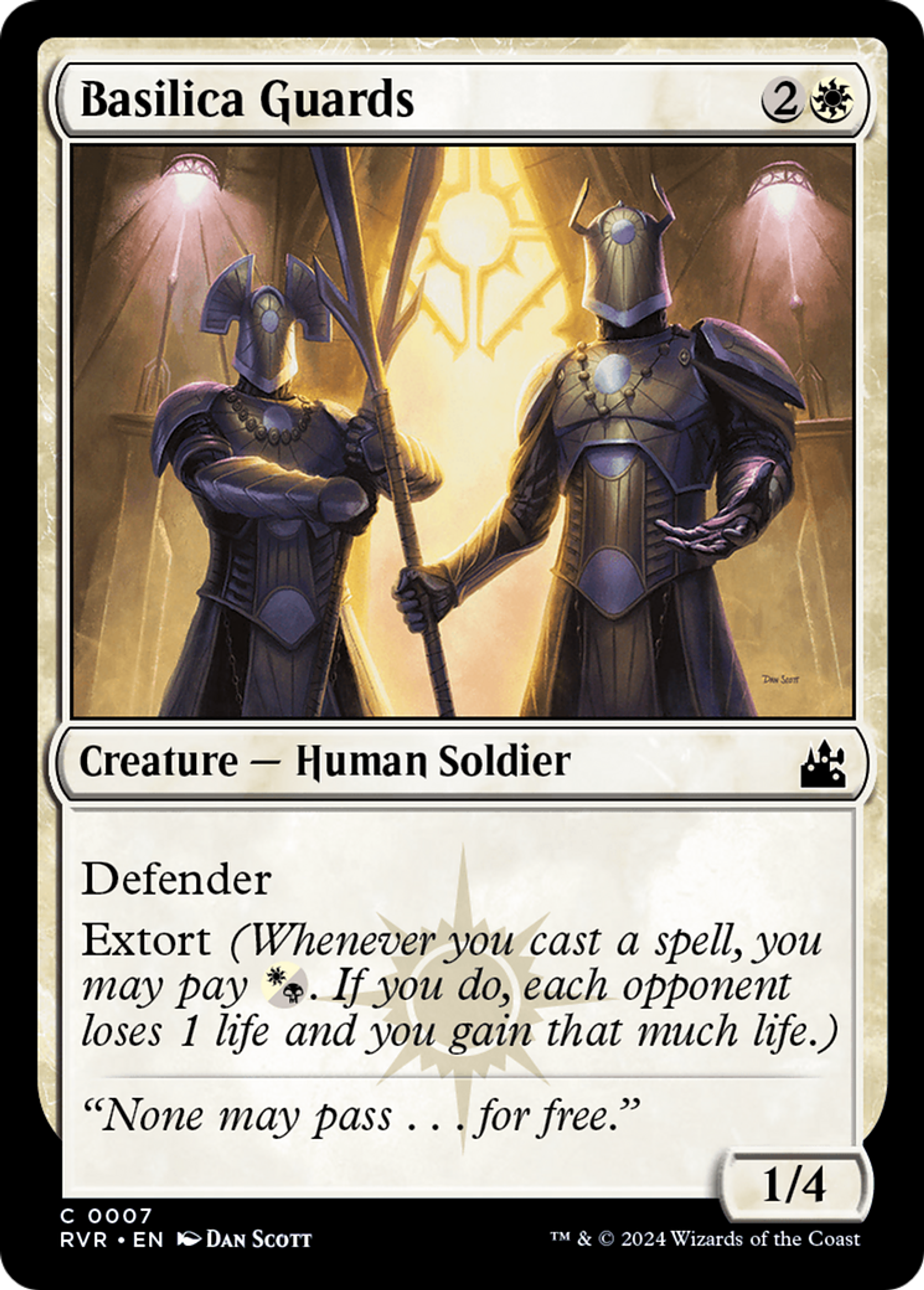 Basilica Guards — Ravnica Remastered — Magic: The Gathering