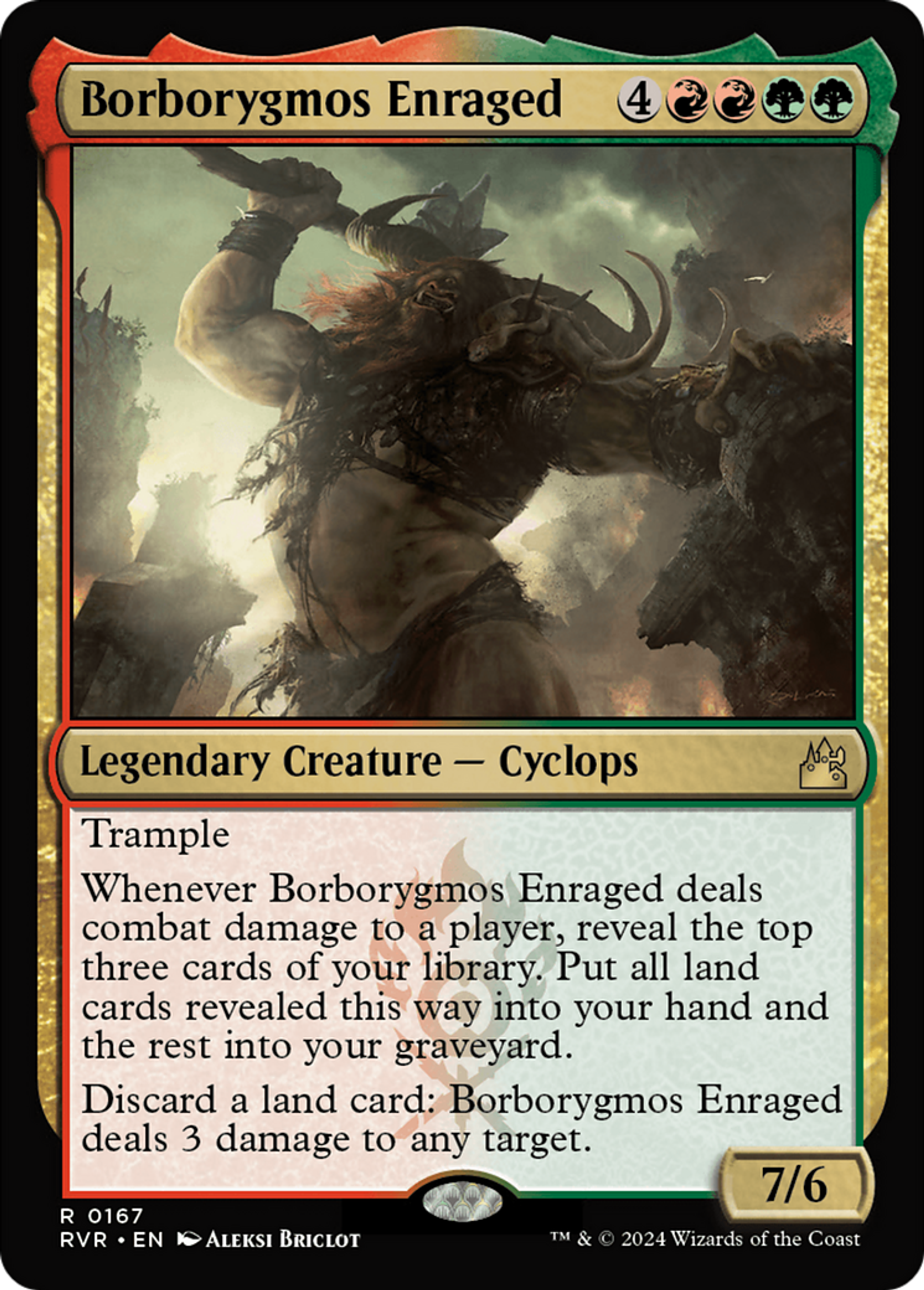 Borborygmos Enraged — Ravnica Remastered — Magic: The Gathering