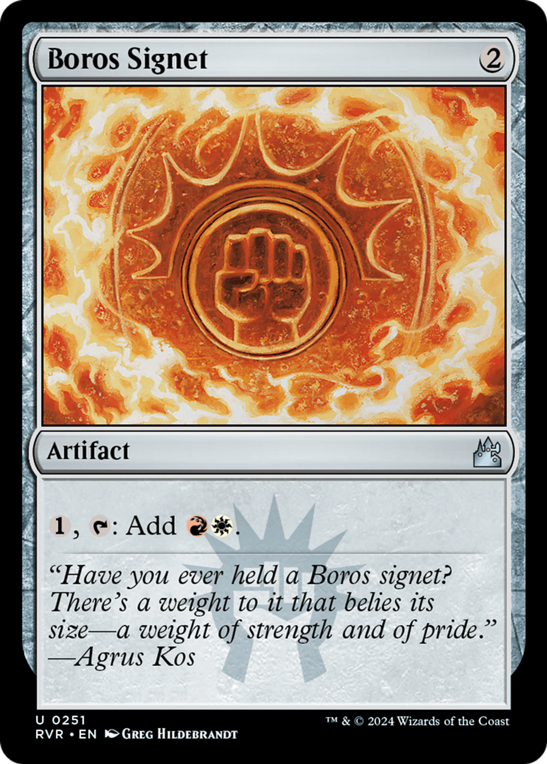 Cachet de Boros — Ravnica Remastered — Magic: The Gathering