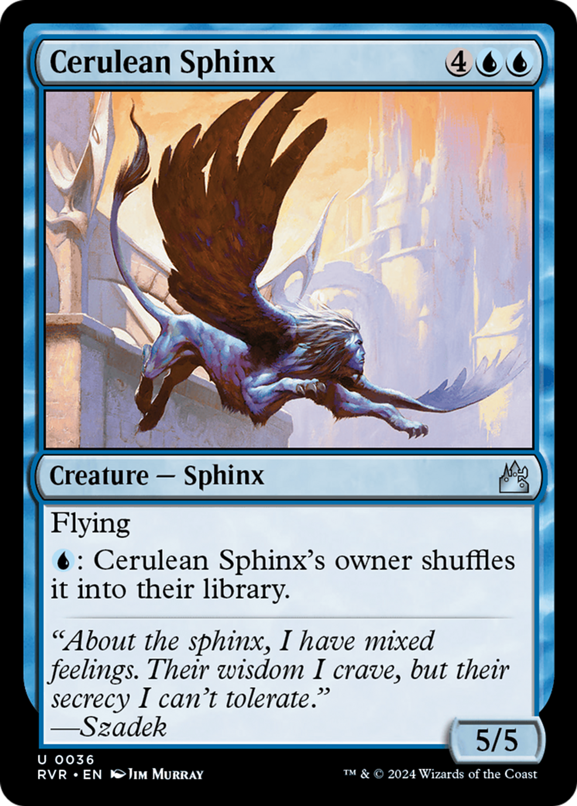 Cerulean Sphinx — Ravnica Remastered — Magic: The Gathering