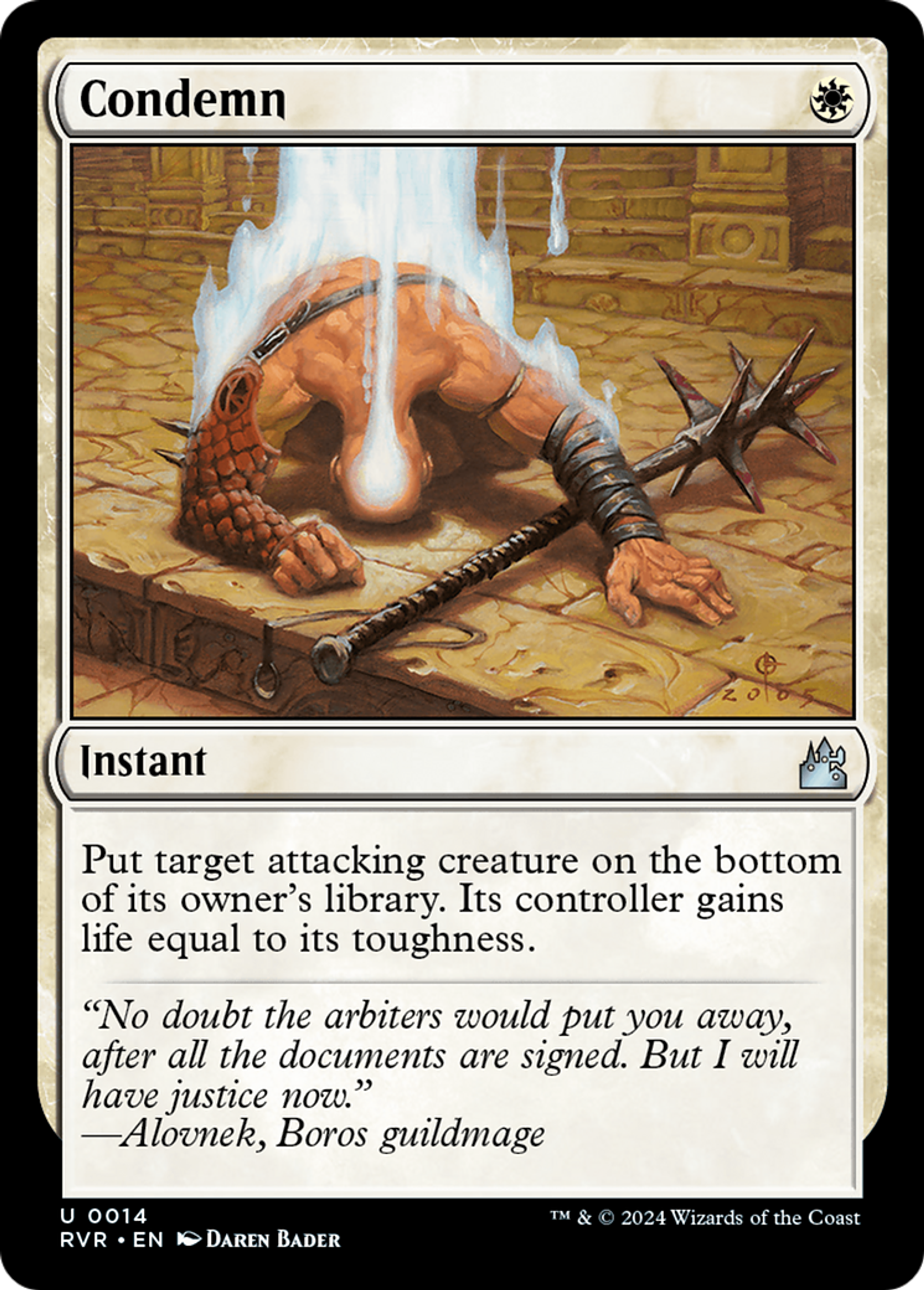 Condemn — Ravnica Remastered — Magic: The Gathering