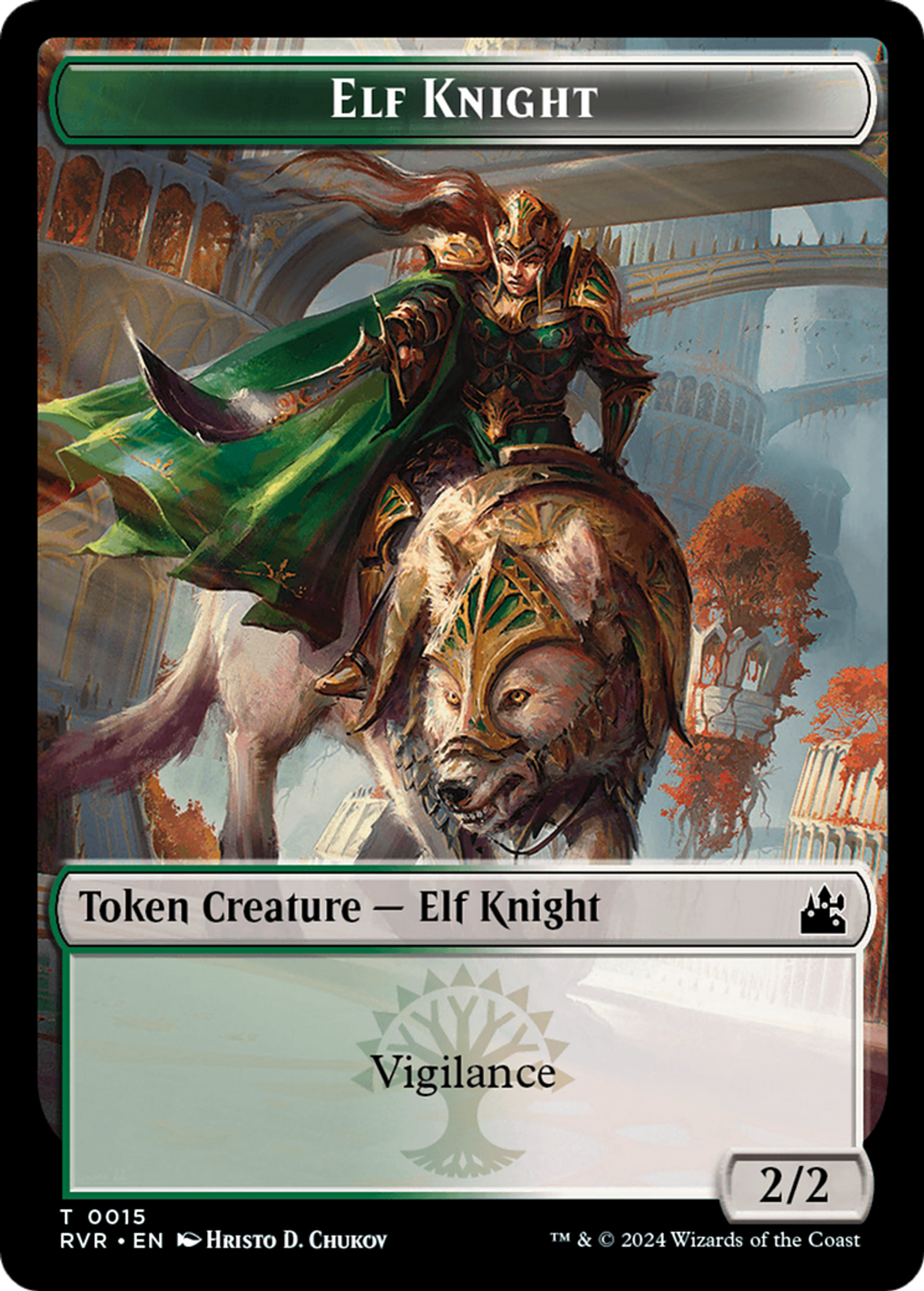Elf Knight — Ravnica Remastered — Magic: The Gathering