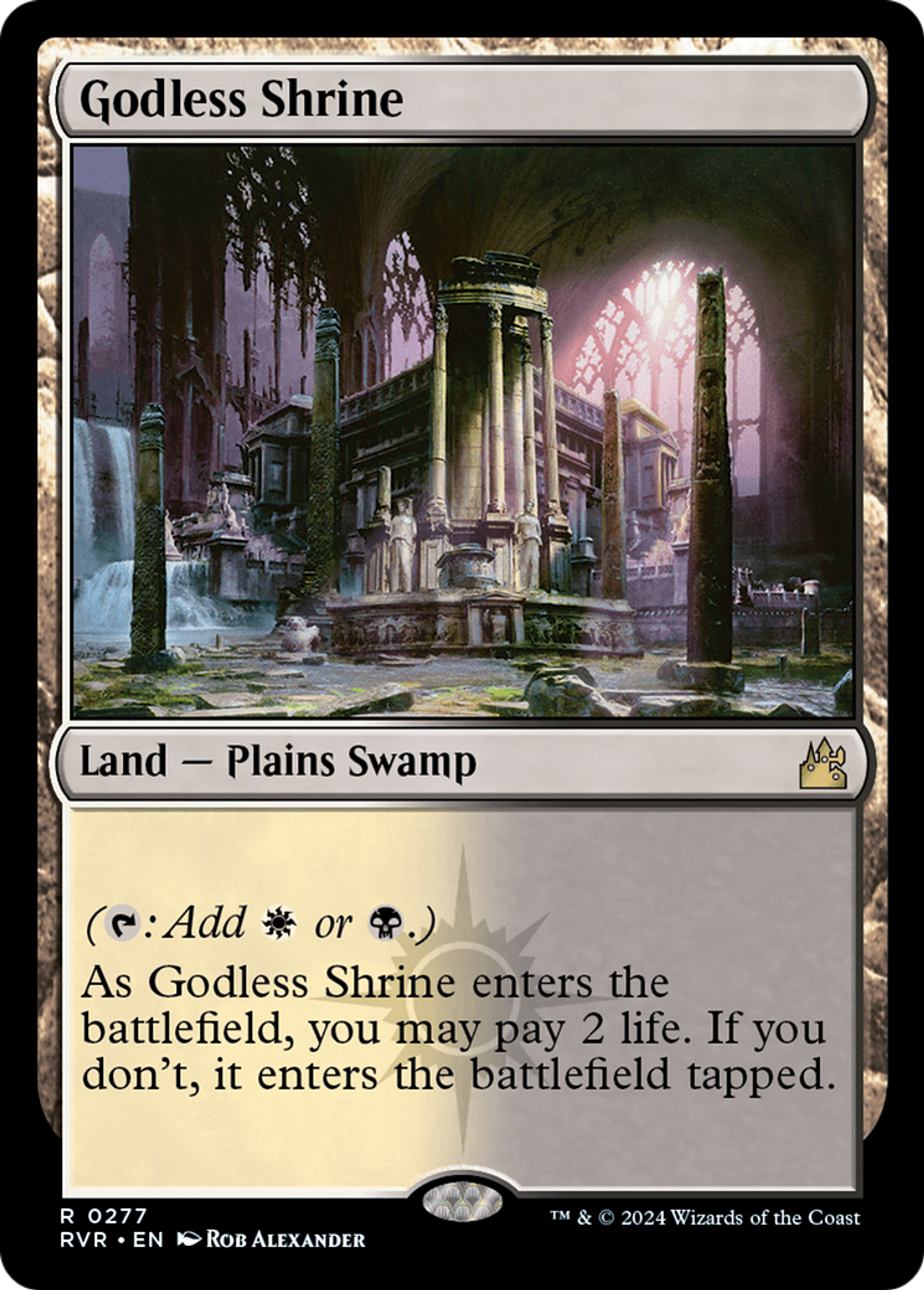 Godless Shrine — Ravnica Remastered — Magic: The Gathering