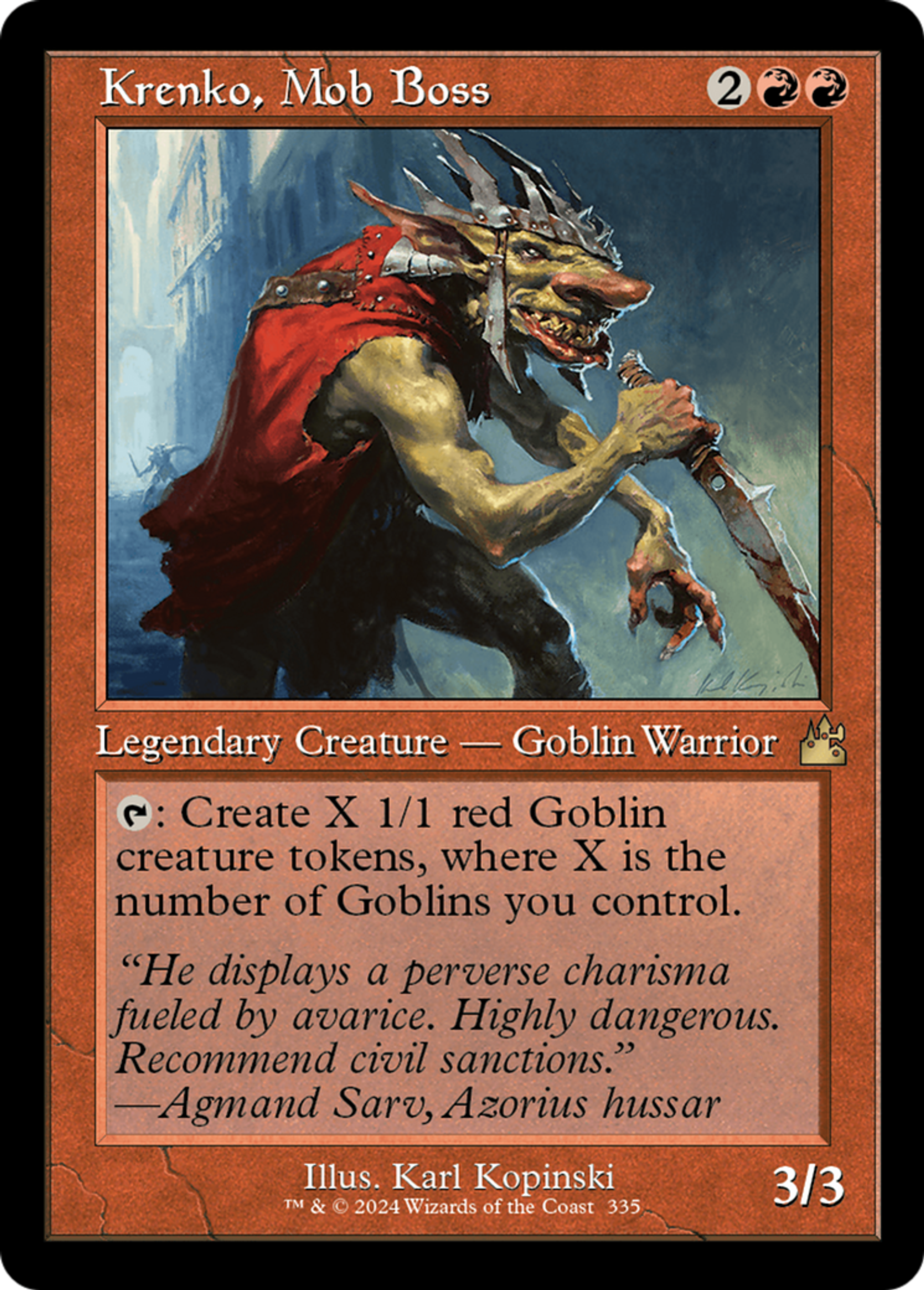 Krenko, Mob Boss — Ravnica Remastered — Magic: The Gathering