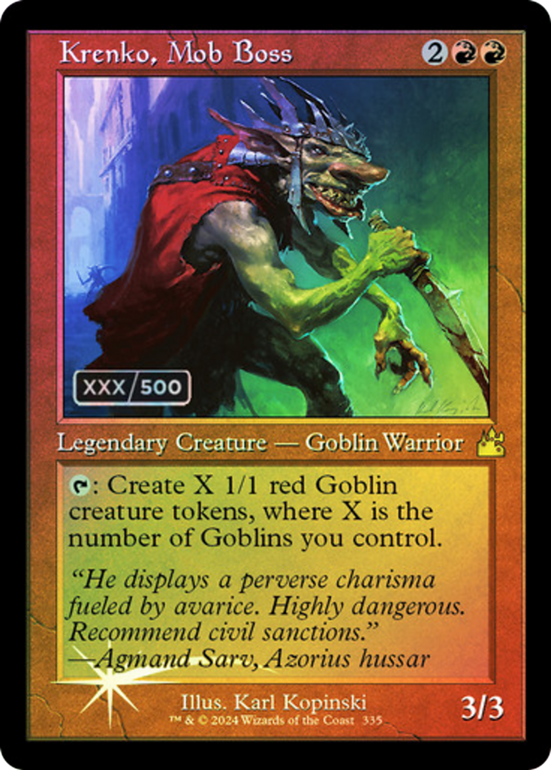Krenko, Mob Boss — Ravnica Remastered — Magic: The Gathering