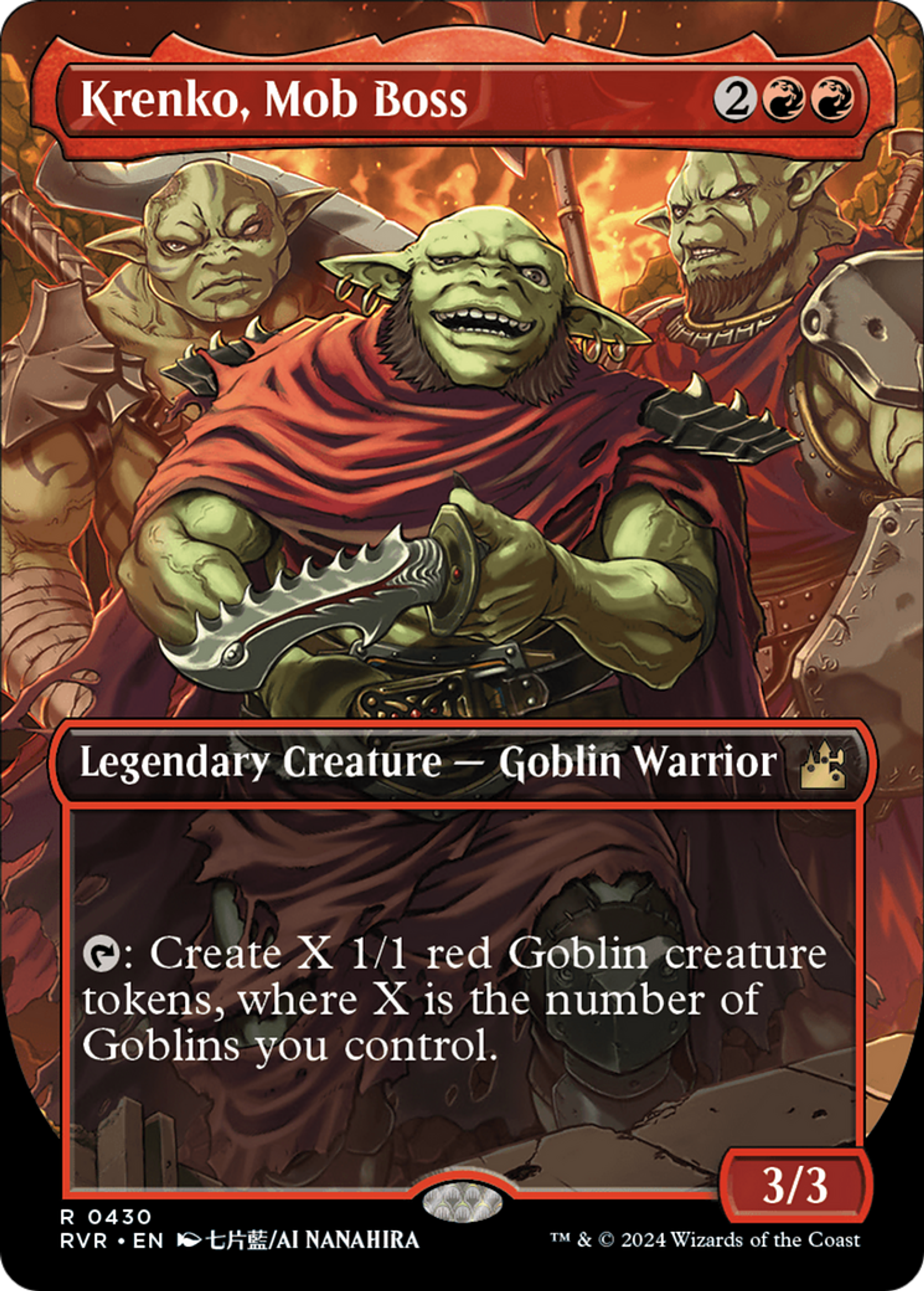 Krenko, Mob Boss — Ravnica Remastered — Magic: The Gathering