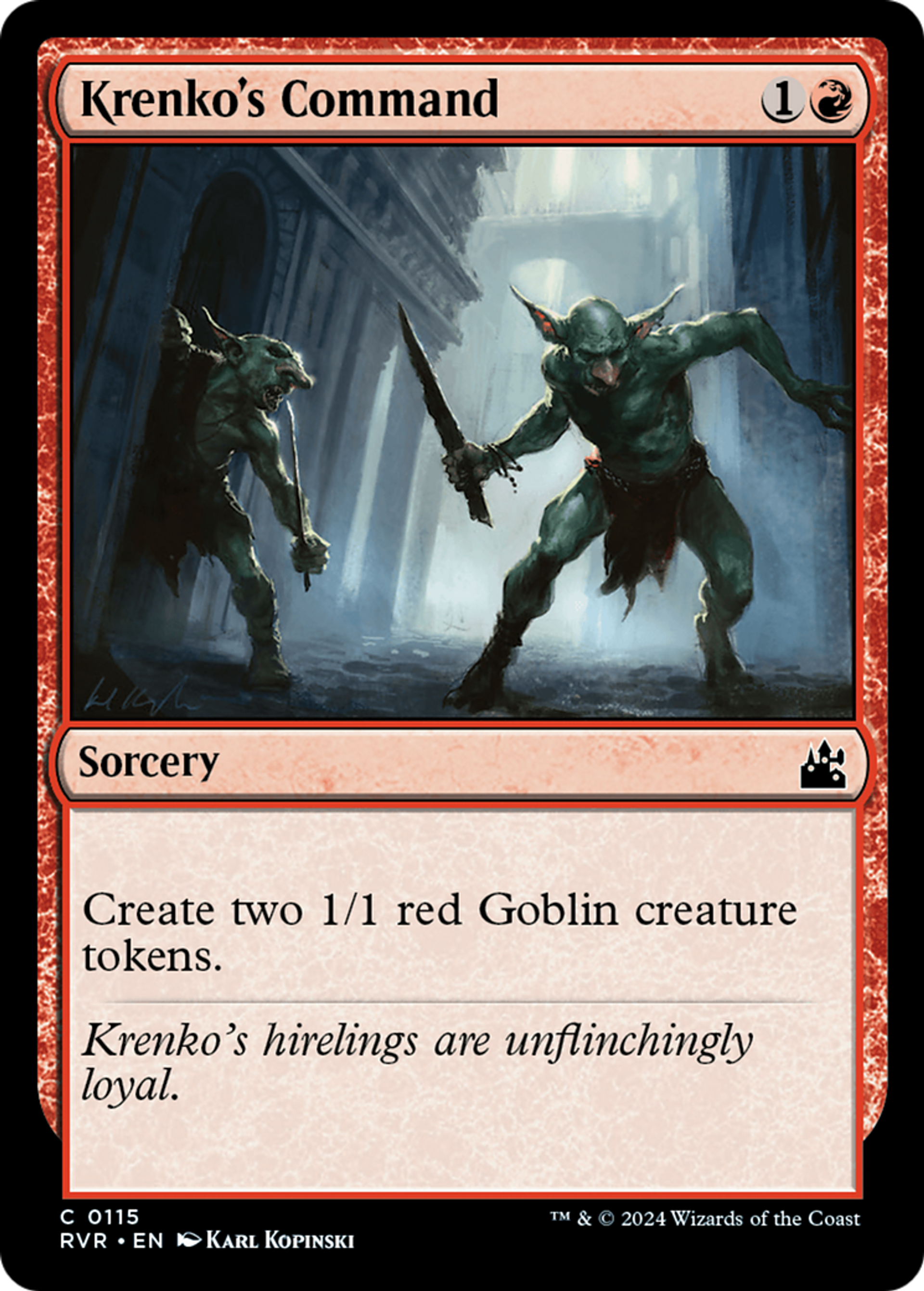 Commandement de Krenko — Ravnica Remastered — Magic: The Gathering