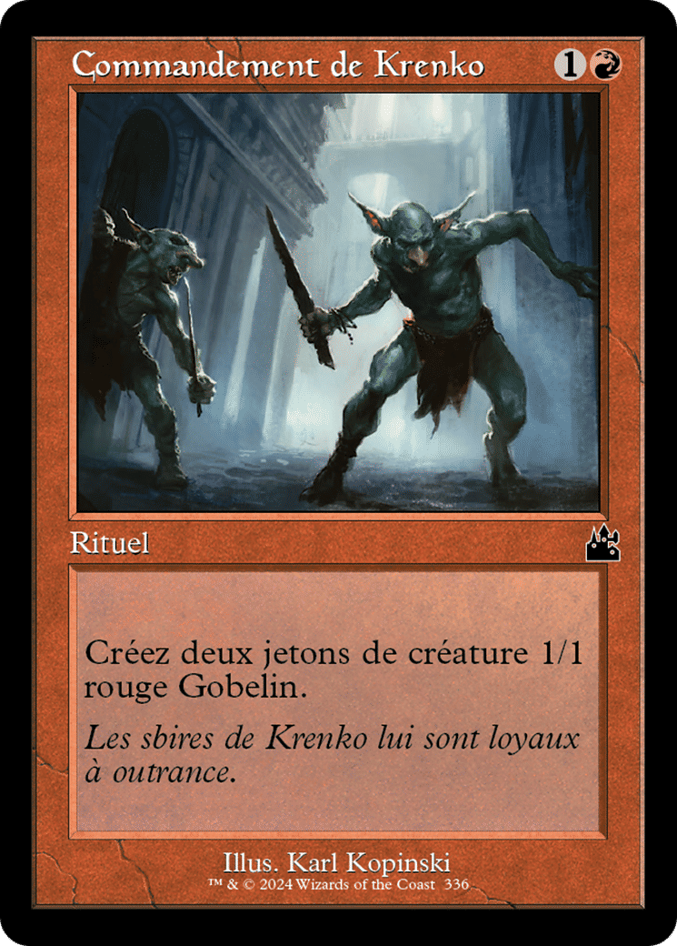 Commandement de Krenko from Ravnica Remastered - Magic: The Gathering