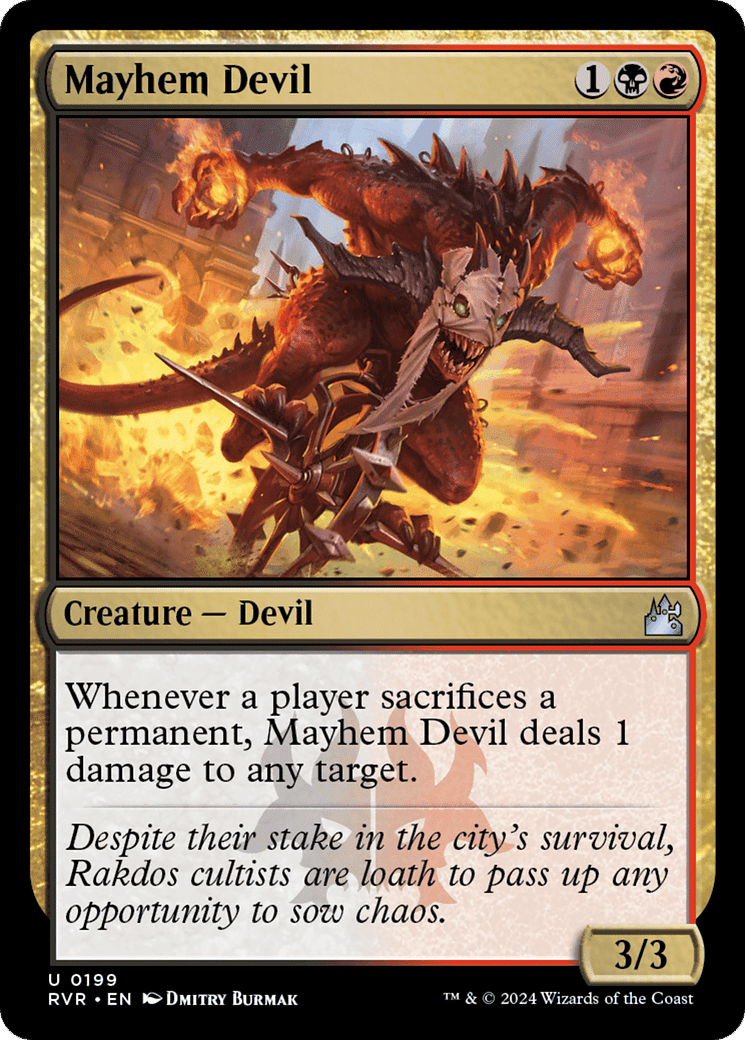 Mayhem Devil — Ravnica Remastered — Magic: The Gathering
