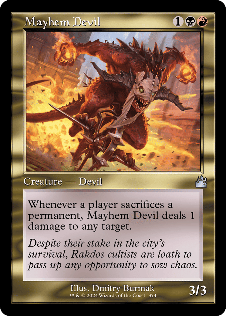 Mayhem Devil — Ravnica Remastered — Magic: The Gathering