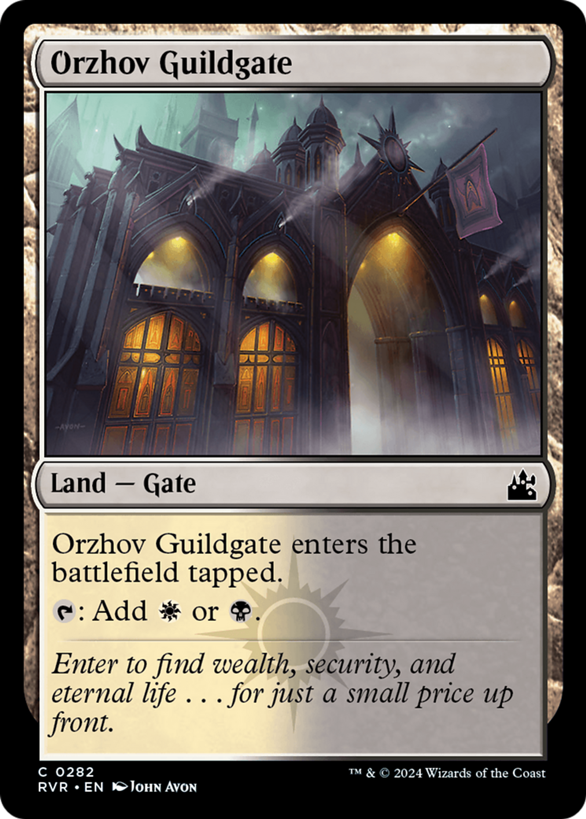 Orzhov Guildgate — Ravnica Remastered — Magic: The Gathering