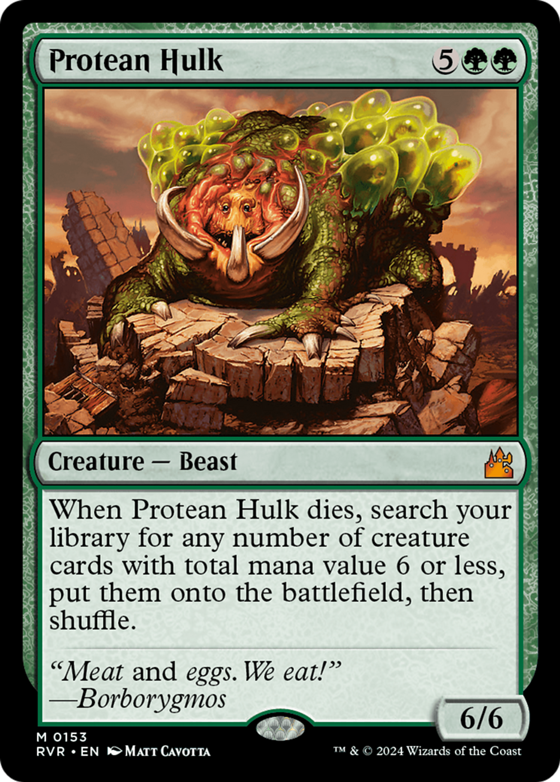 Protean Hulk — Ravnica Remastered — Magic: The Gathering