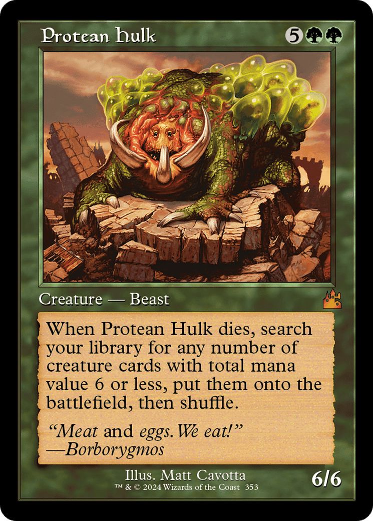 Protean Hulk — Ravnica Remastered — Magic: The Gathering