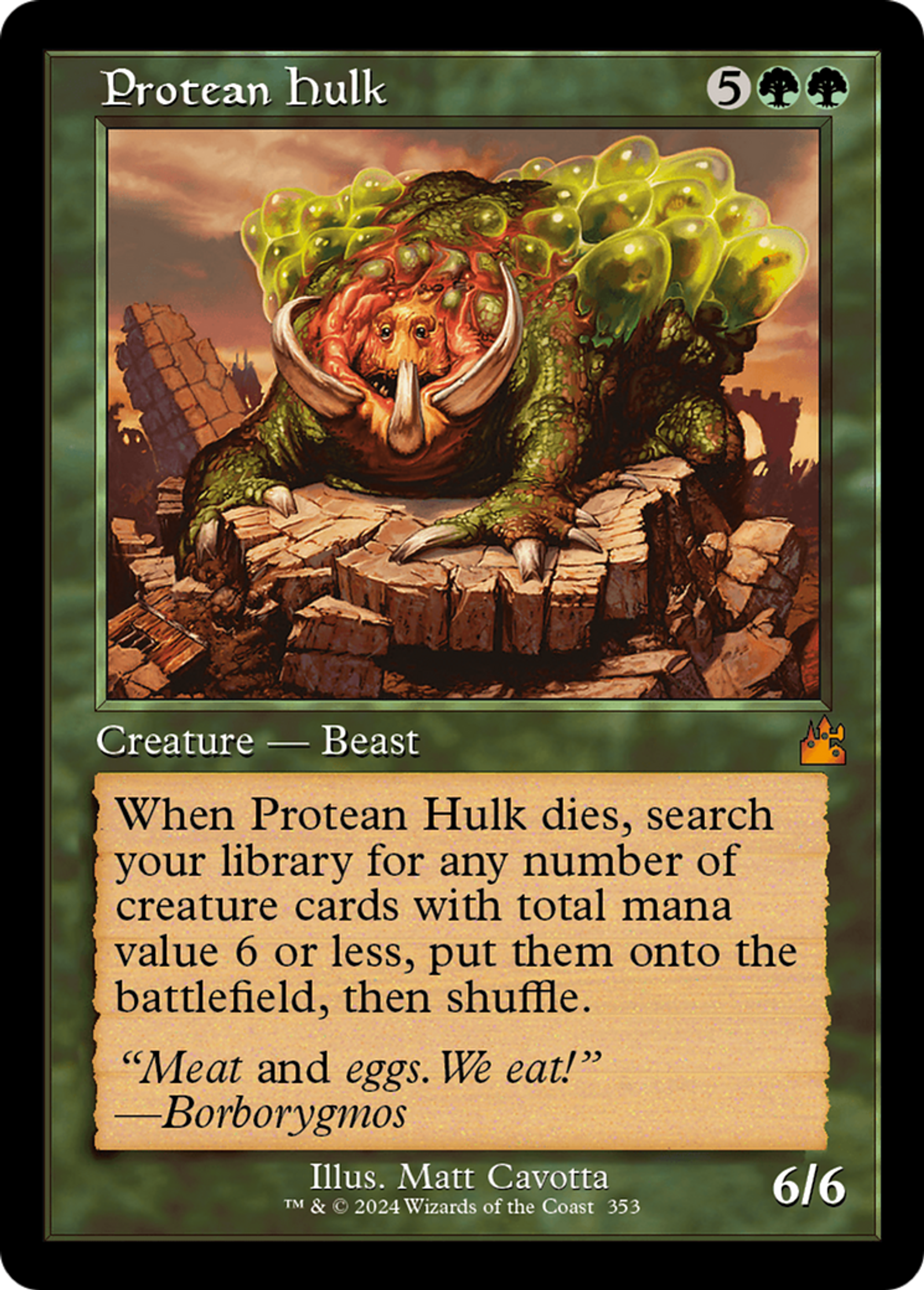 Protean Hulk — Ravnica Remastered — Magic: The Gathering